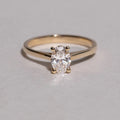 0.71 - 20 CT Oval Cut CVD Diamond Solitaire Setting Engagement Ring