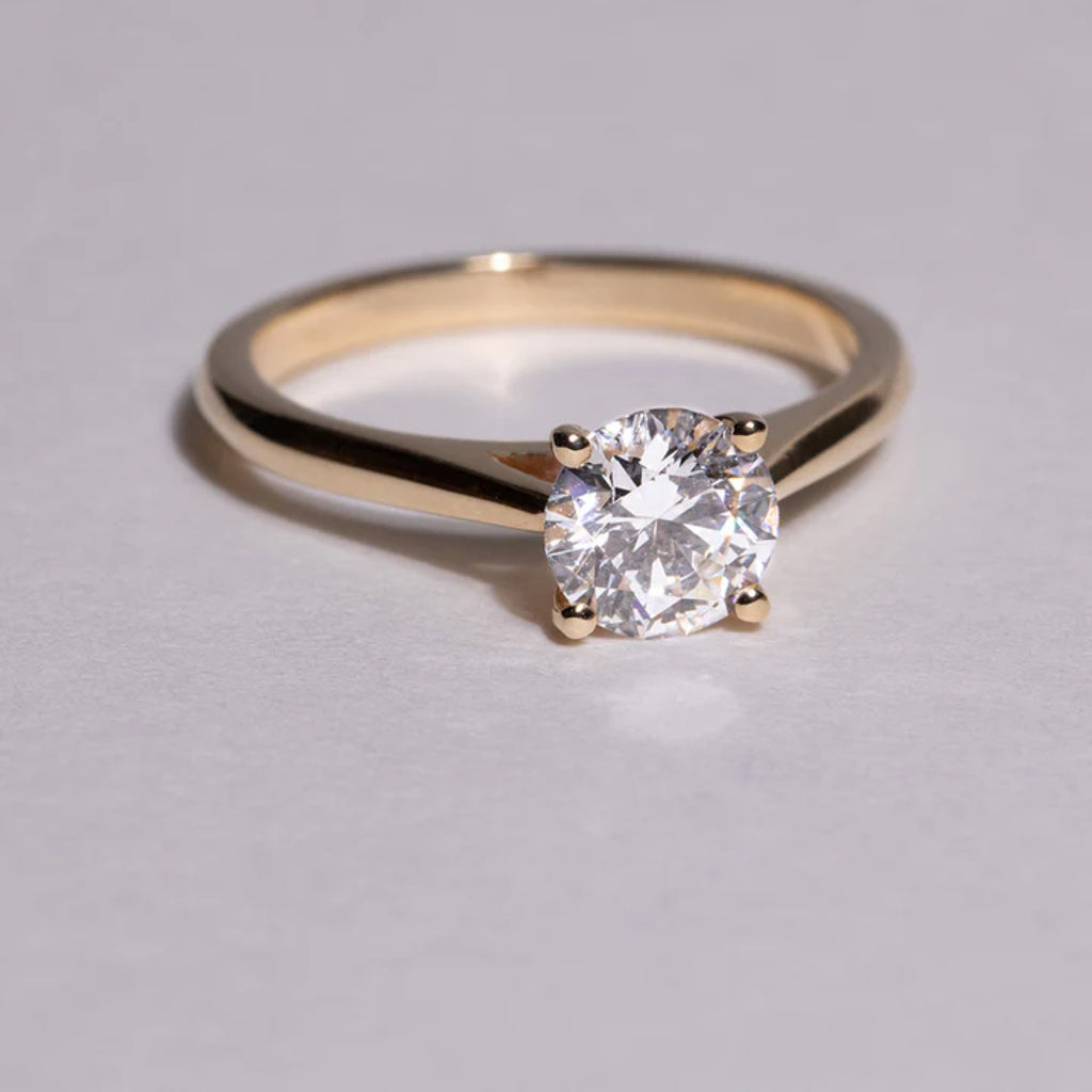 1.0 - 3.0 CT Round Cut CVD Diamond Solitaire Setting Engagement Ring 10