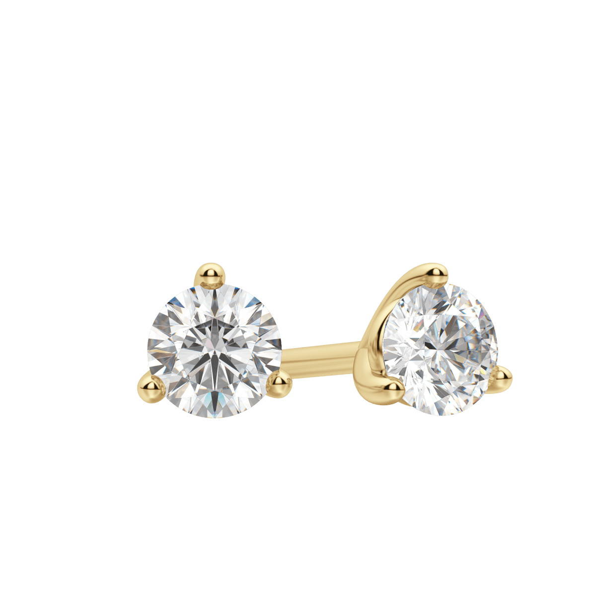 0.50 CT-4.0 CT Round Solitaire F/VS Lab Grown Diamond Earrings - Camila Brown