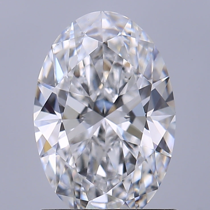 1.0-4.0 CT Oval Lab Grown Diamond Solitaire SIgnet Engagement Ring + 1.09 ct oval - D VS1