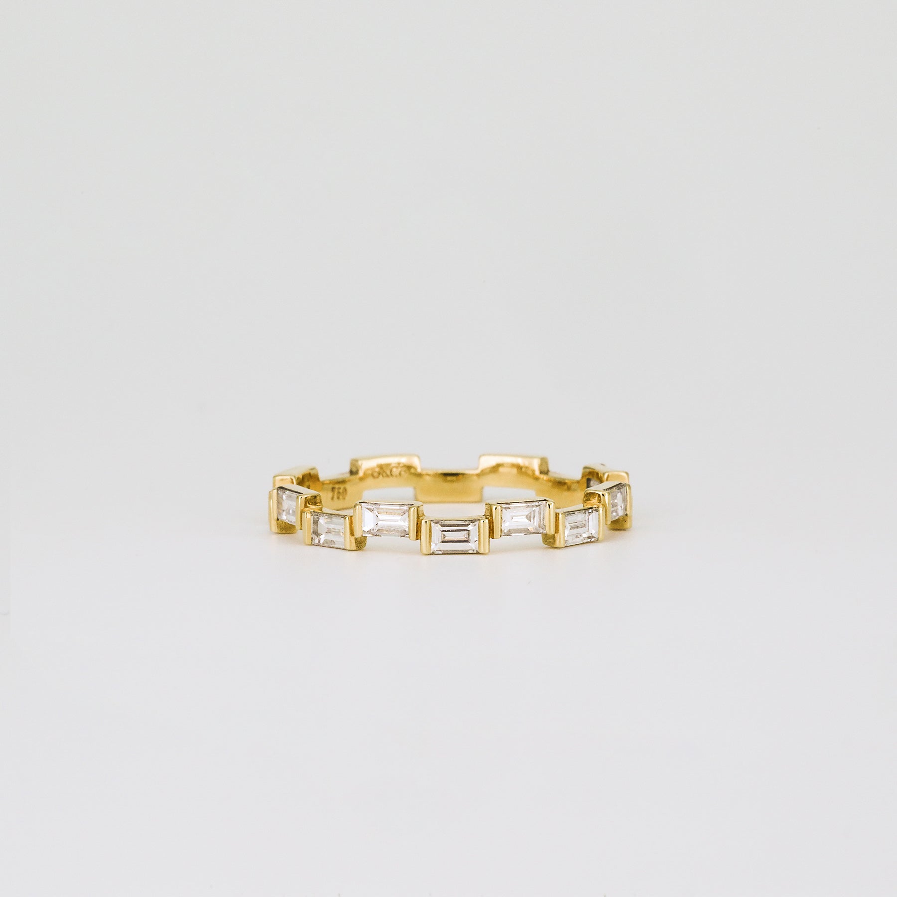 0.67 TCW Baguette Lab Grown Diamond Unique Wedding Band