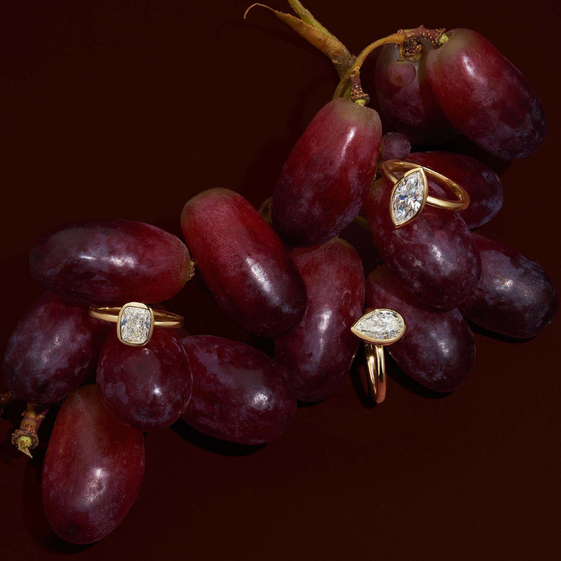 2.0 - 4.0 CT Marquise Lab Grown Diamond Bezel Engagement Ring