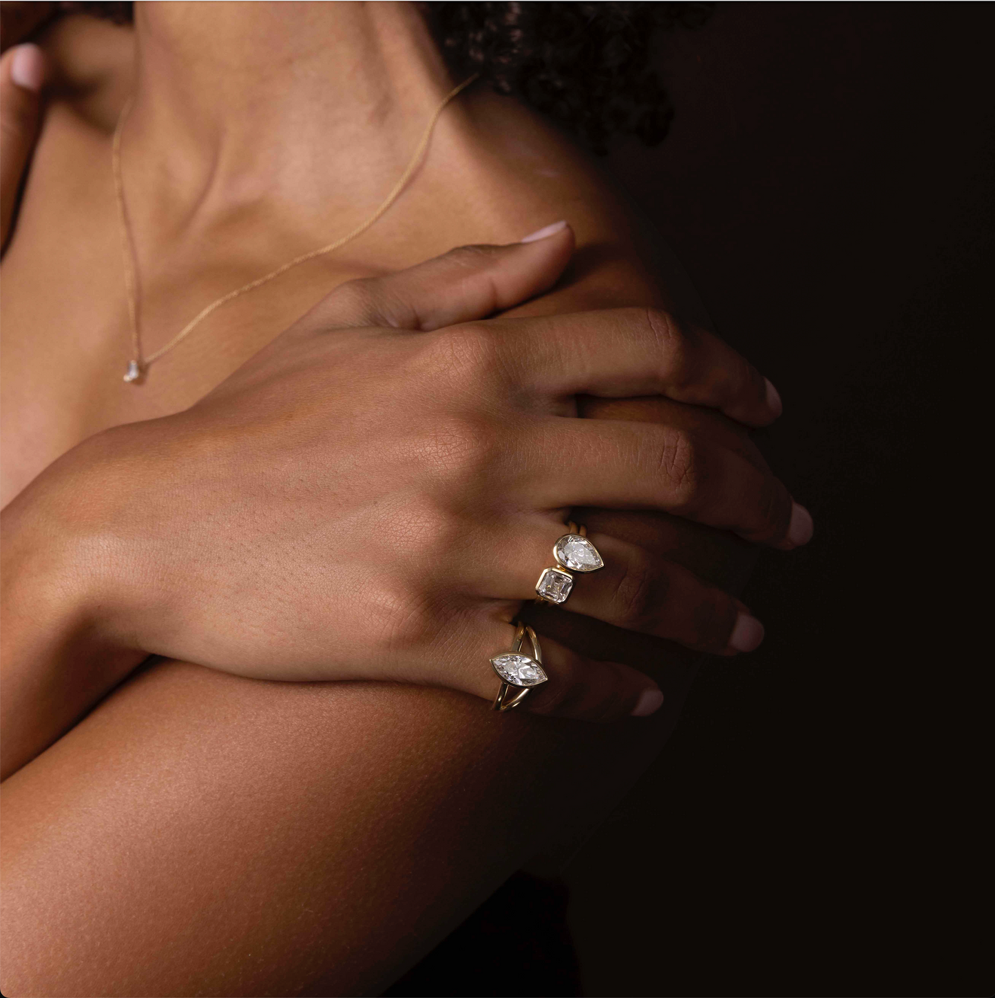 1.5 - 2.5 CT Asscher Lab Grown Diamond Bezel Engagement Ring