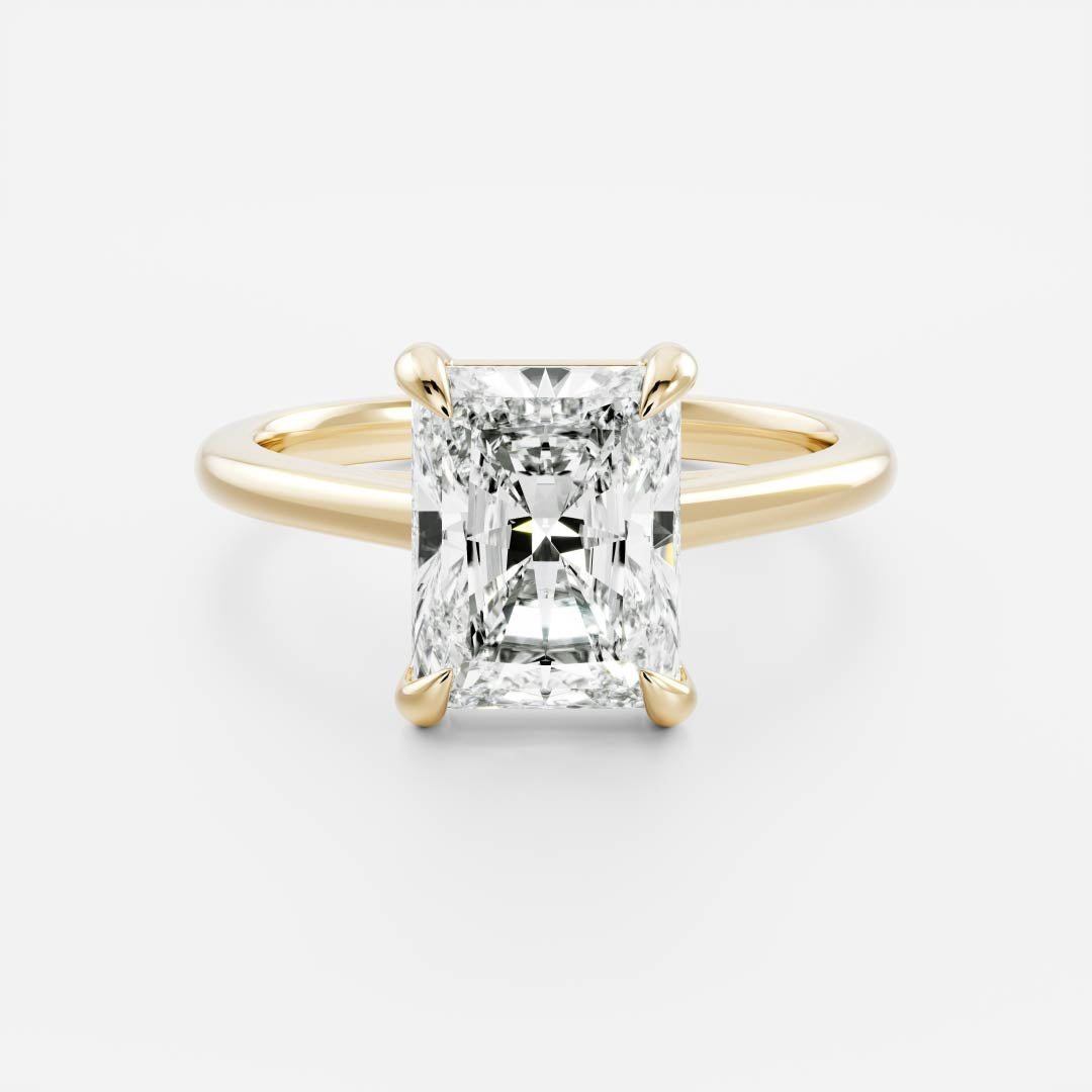 1.5 - 2.5 CT Radiant Lab Grown Diamond Solitaire Engagement Ring