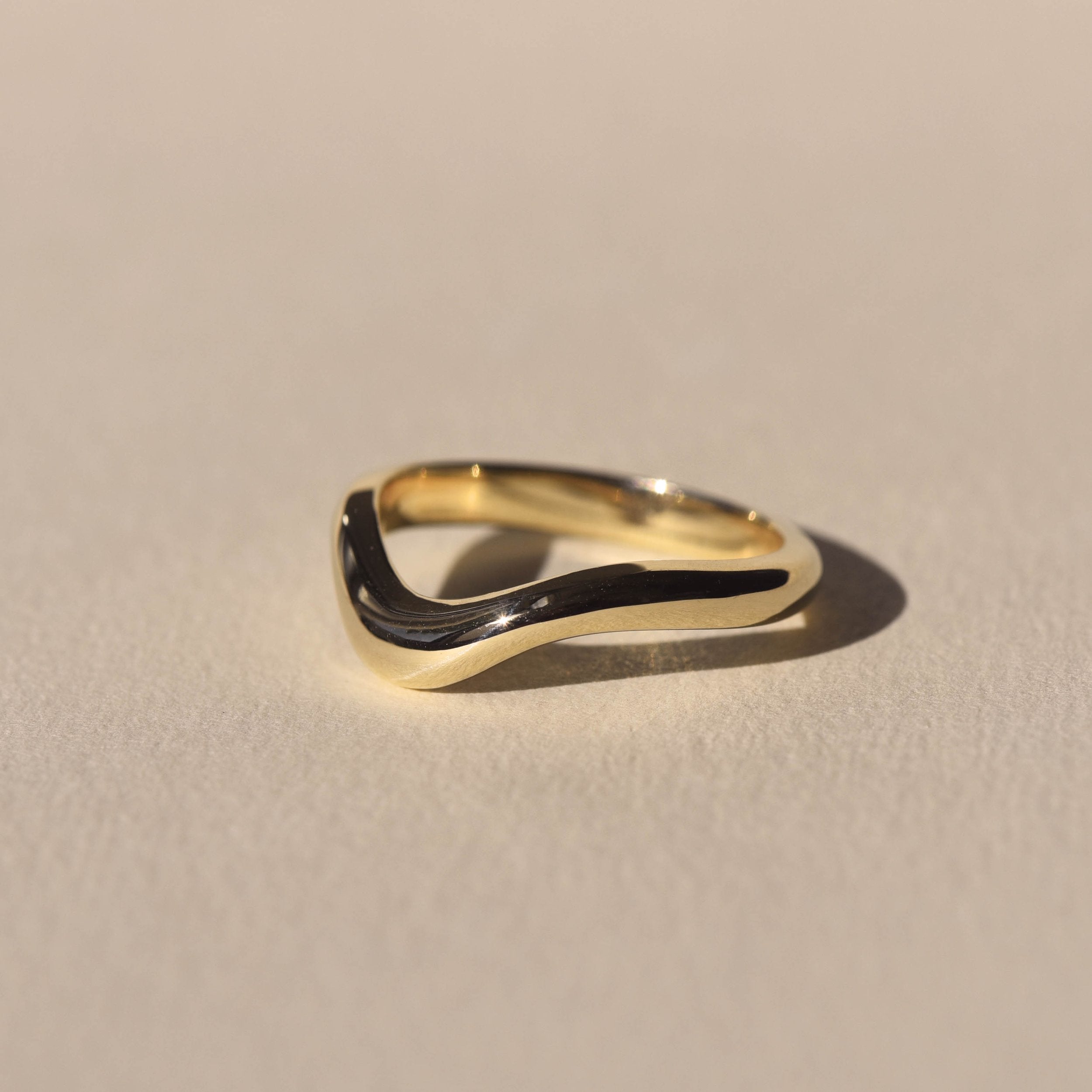 Curved Stckable Wedding Band