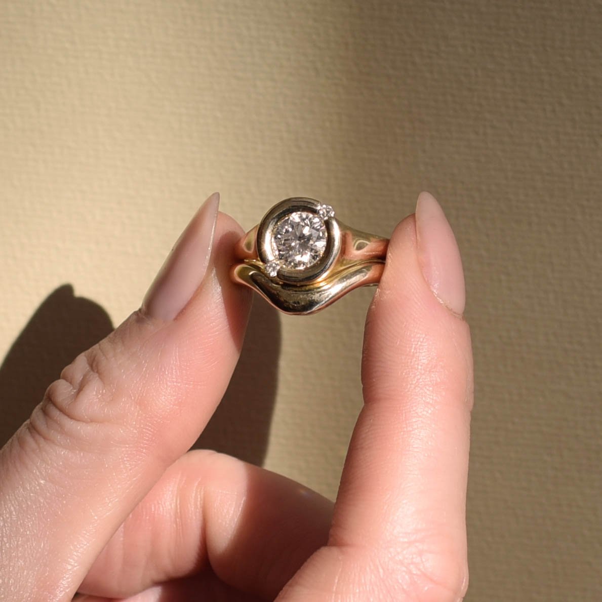 Curved Stckable Wedding Band