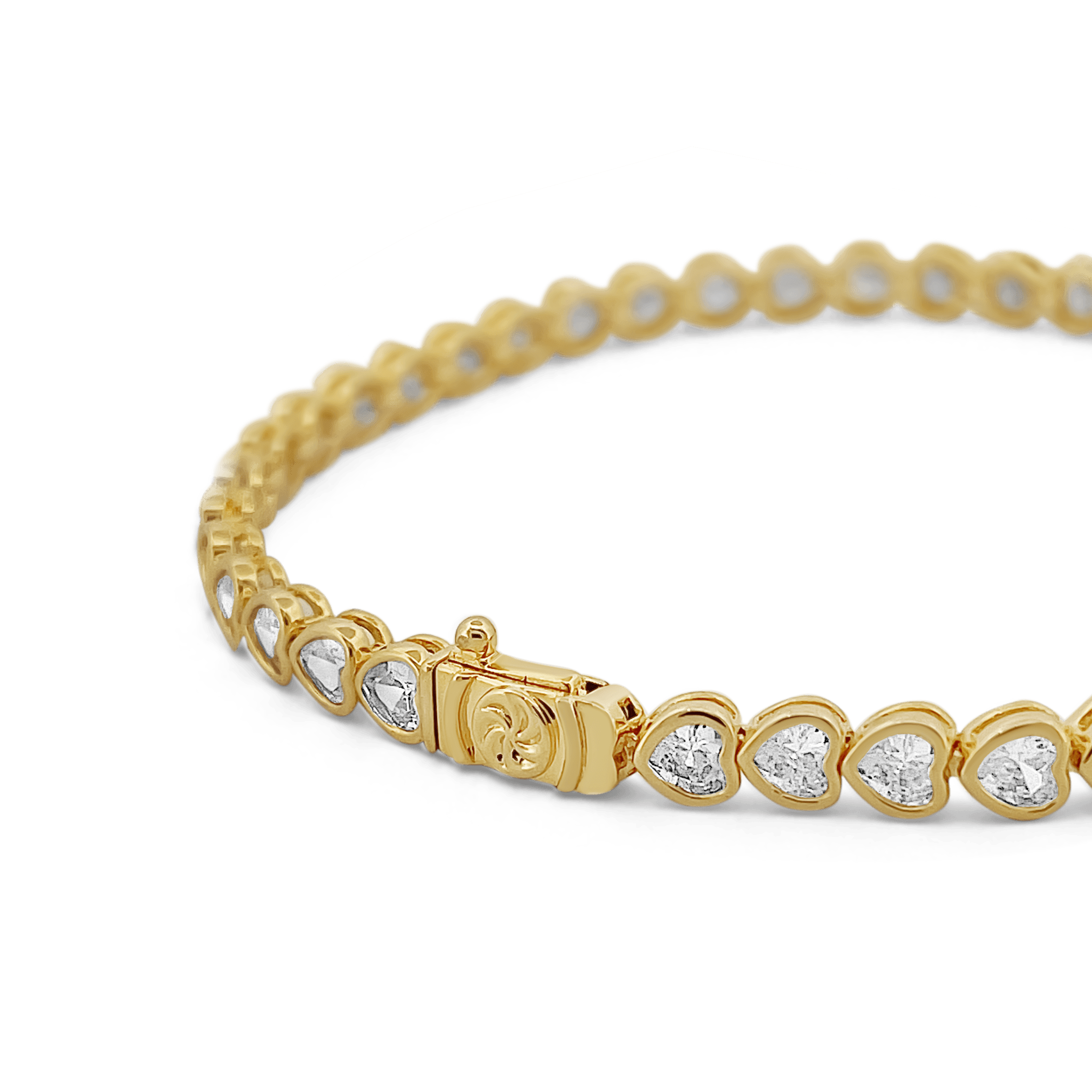 heart-shaped Lab Grown Diamond Tennis bracelets
