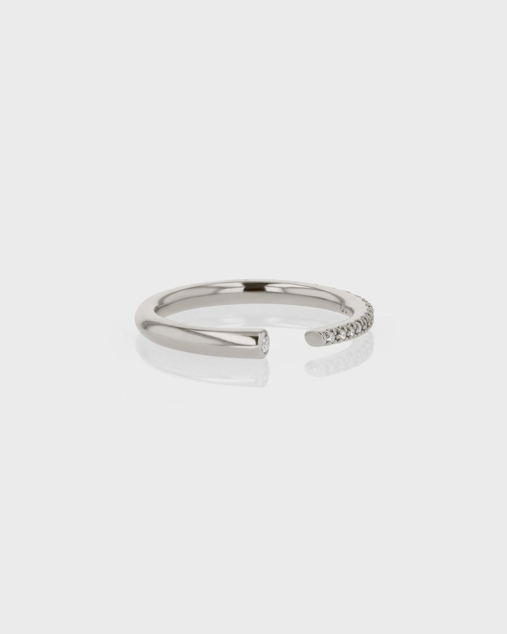0.15 TCW Round EF-VVS Diamond Open Wedding Band