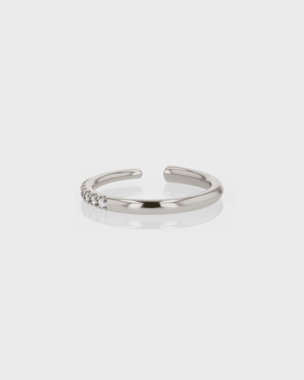 0.15 TCW Round EF-VVS Diamond Open Wedding Band