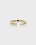 0.15 TCW Round EF-VVS Diamond Open Wedding Band