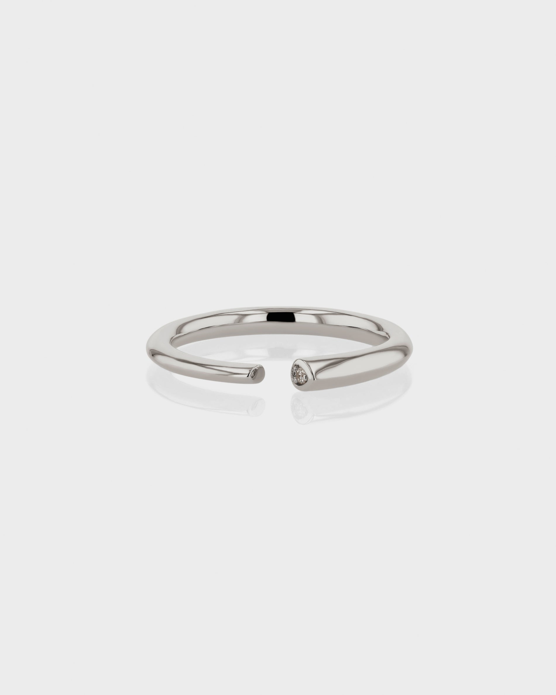 0.040 TCW Round EF-VVS Diamond Open Wedding Band
