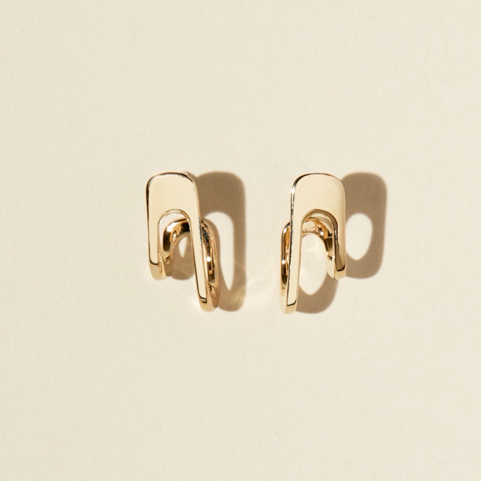 U Shape Party Wear Stud Earrings