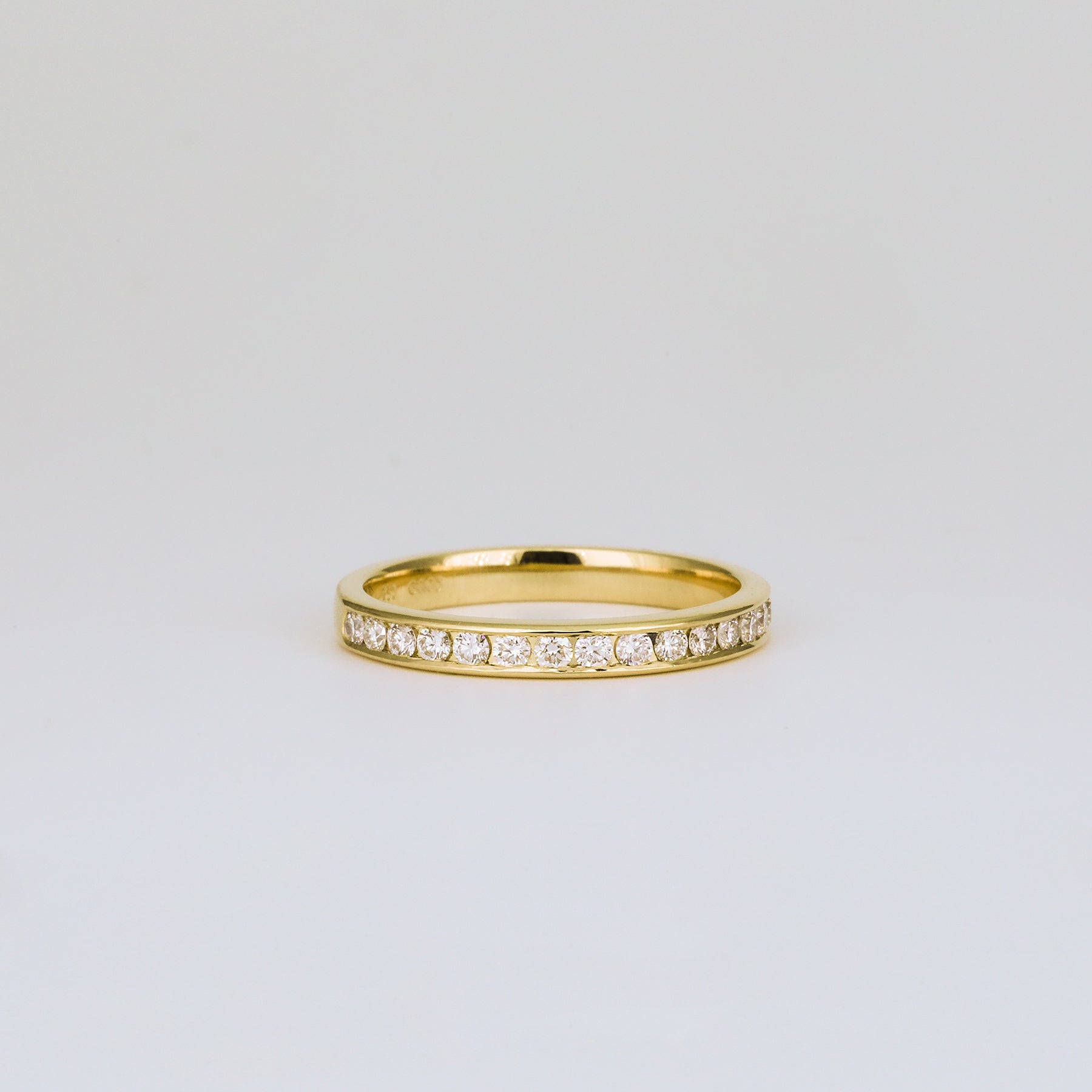 0.20 CT Round Cut Channel Wedding band