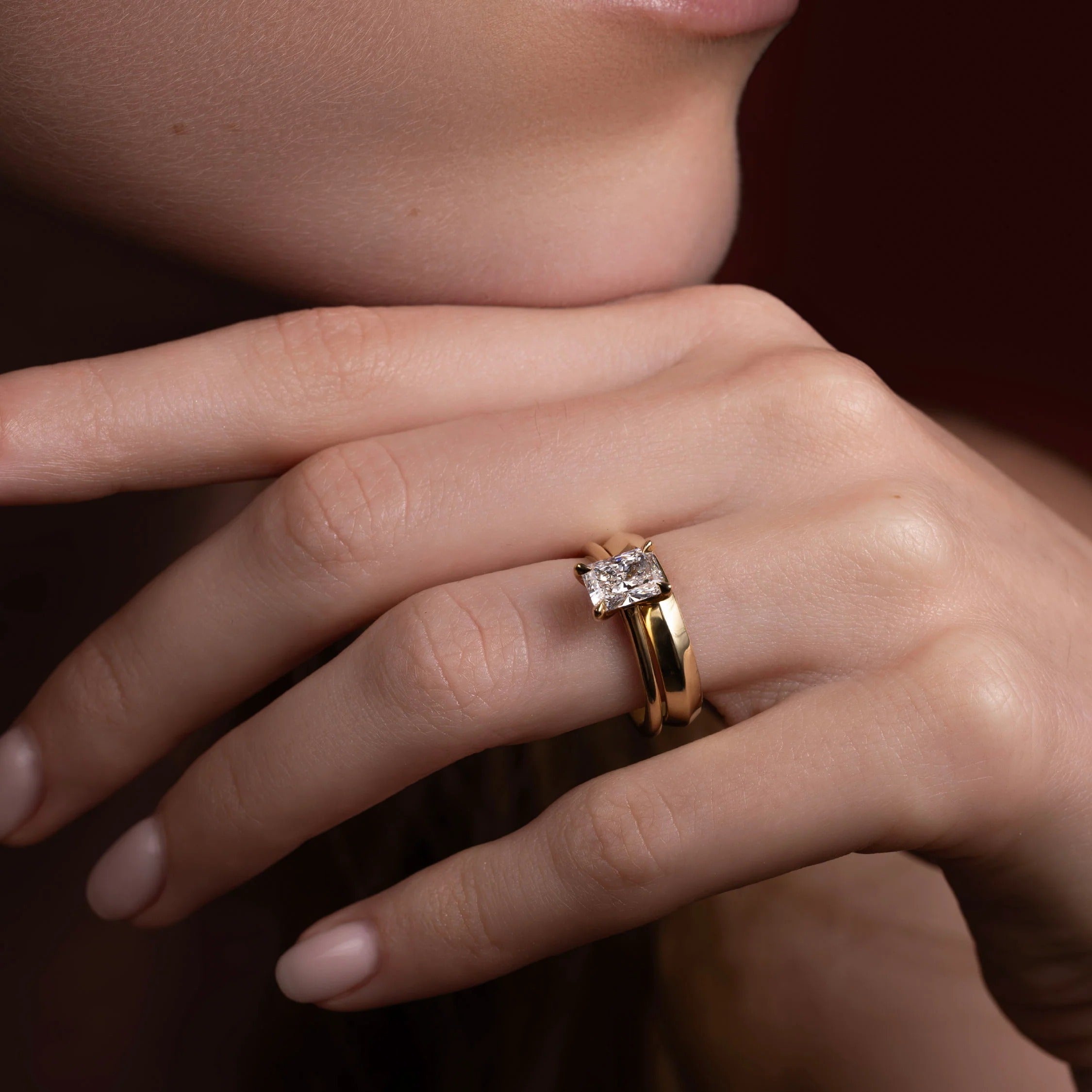 1.5 - 2.5 CT Radiant Lab Grown Diamond Solitaire Engagement Ring