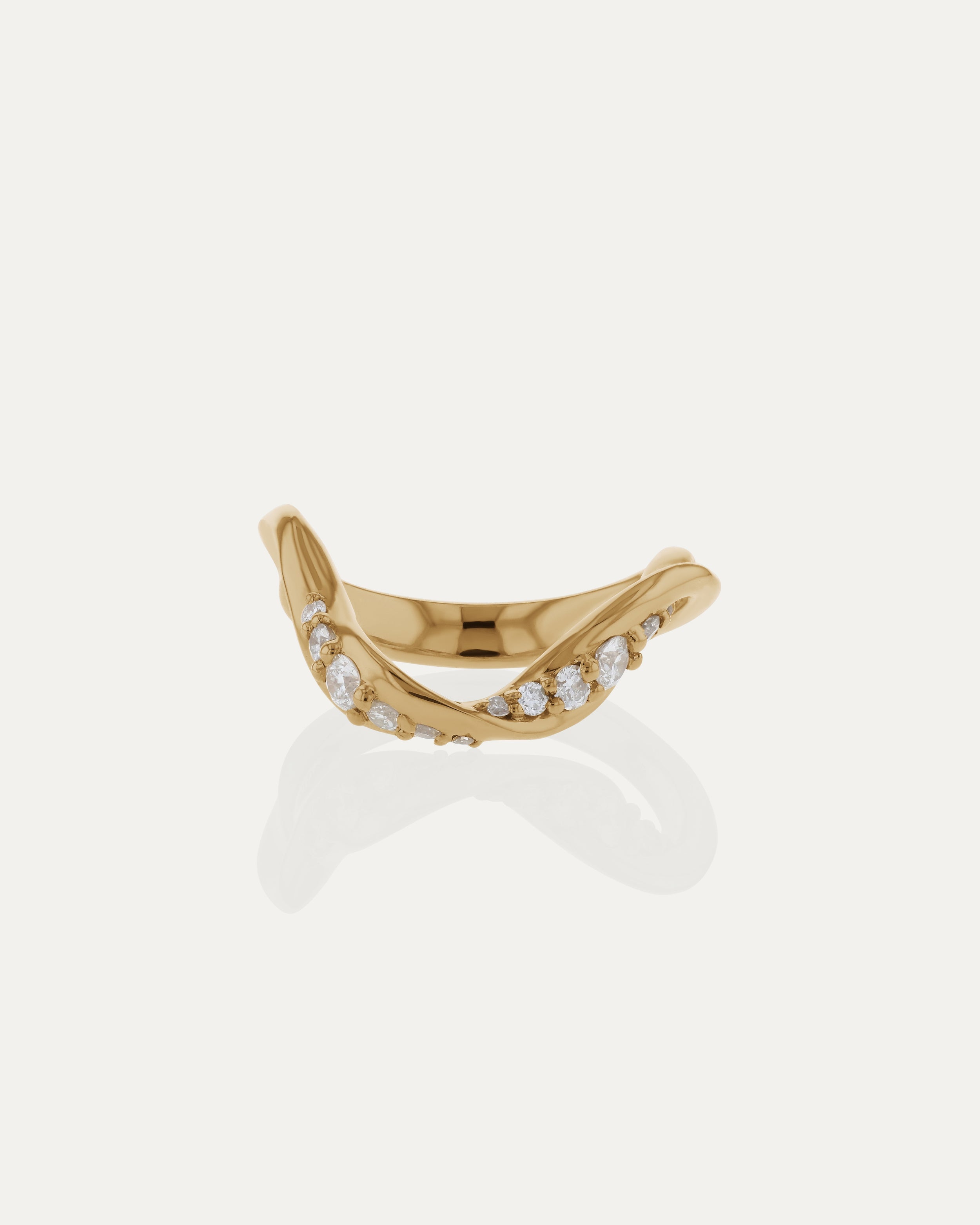 0.315 TCW Round Diamond Twisted Wedding Band