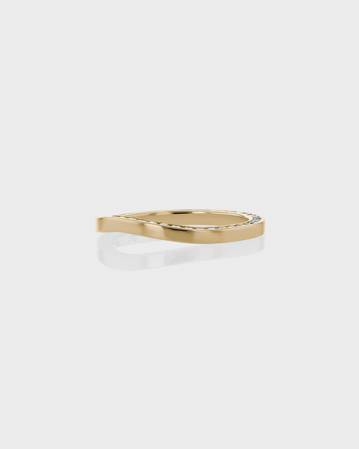 0.20 TCW Round EF- VVS Diamond Pave Wedding Band