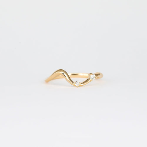 0.07 TCW Round Lab Grown Diamond Unique Wedding Band