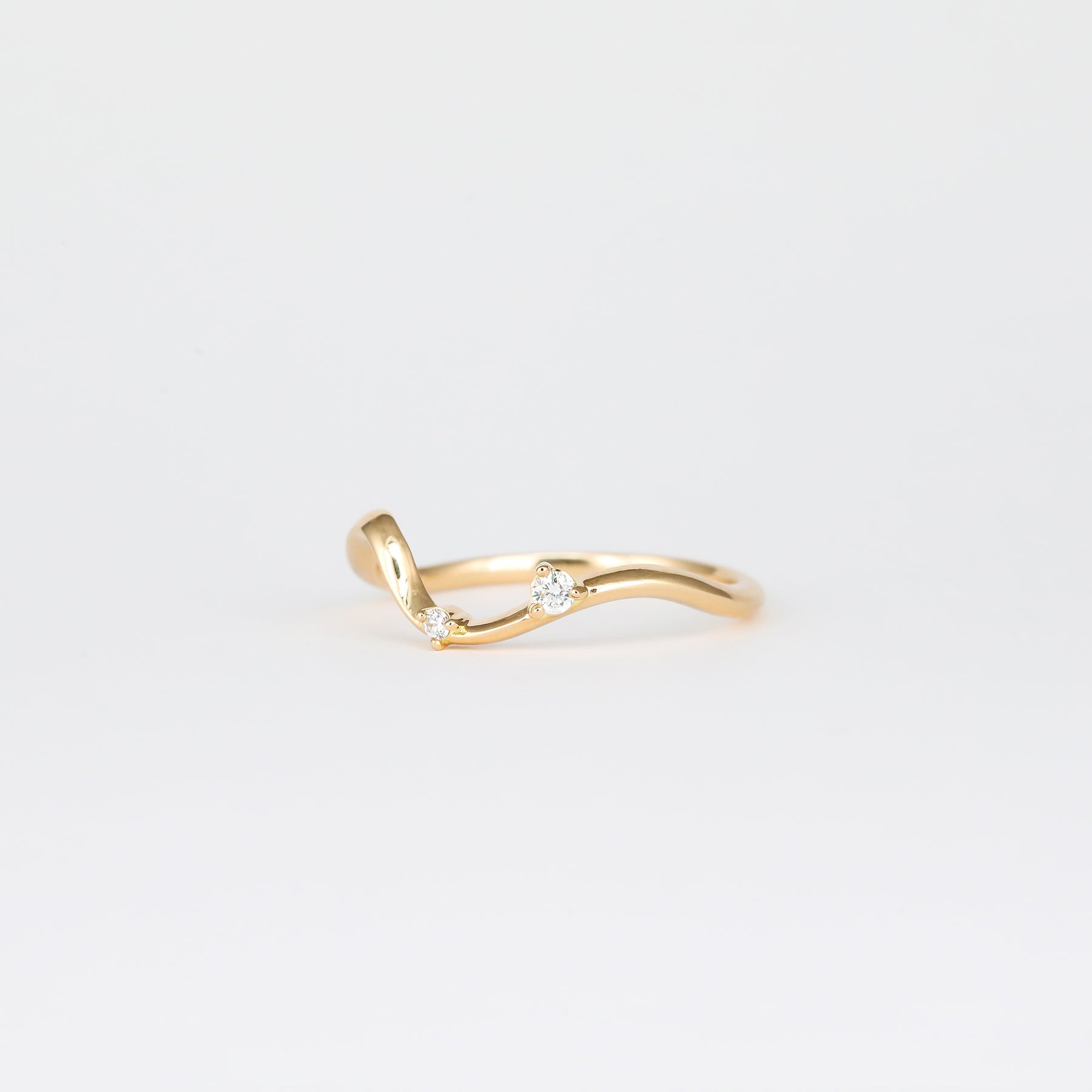 0.07 TCW Round Lab Grown Diamond Unique Wedding Band