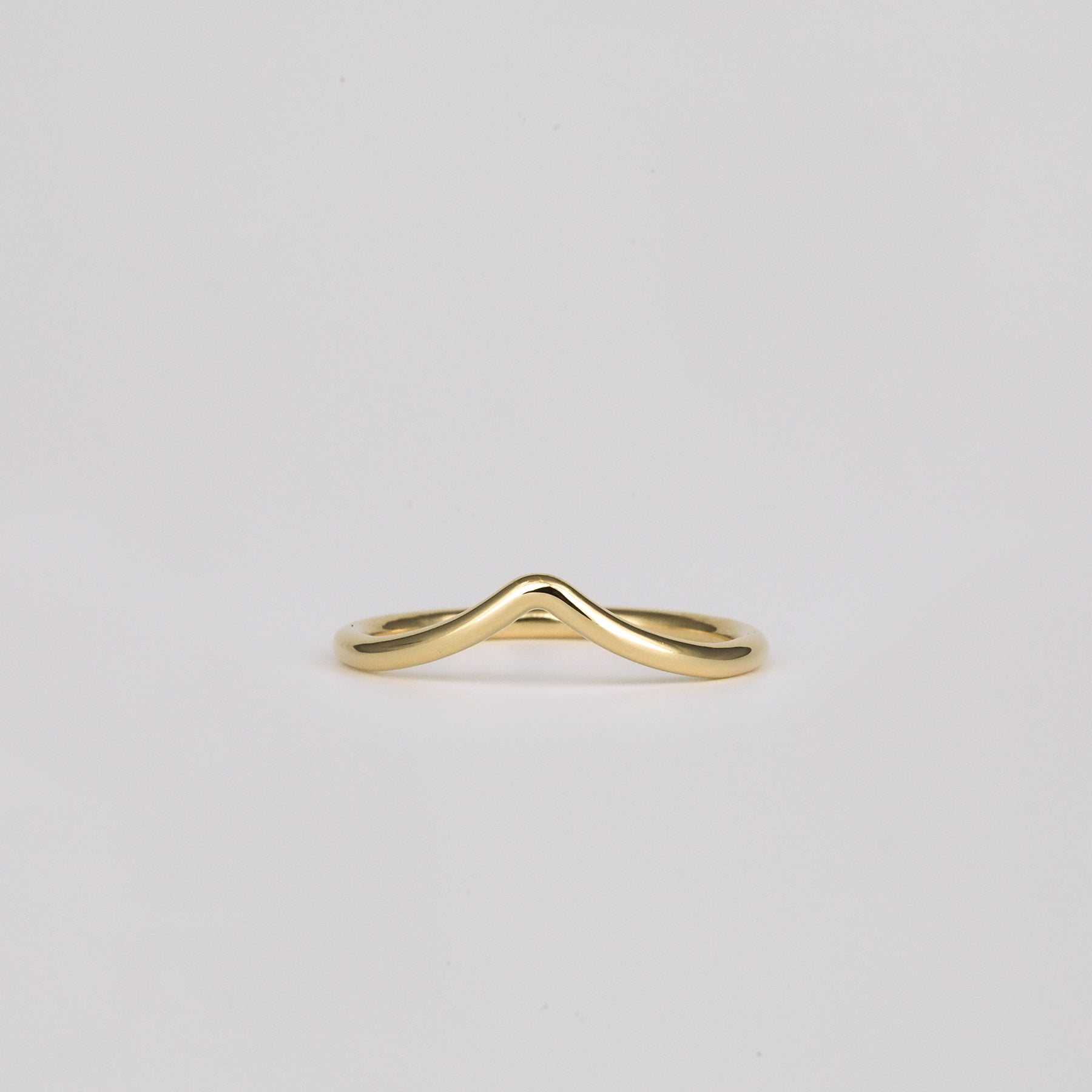 Plain Curved Wedding Band