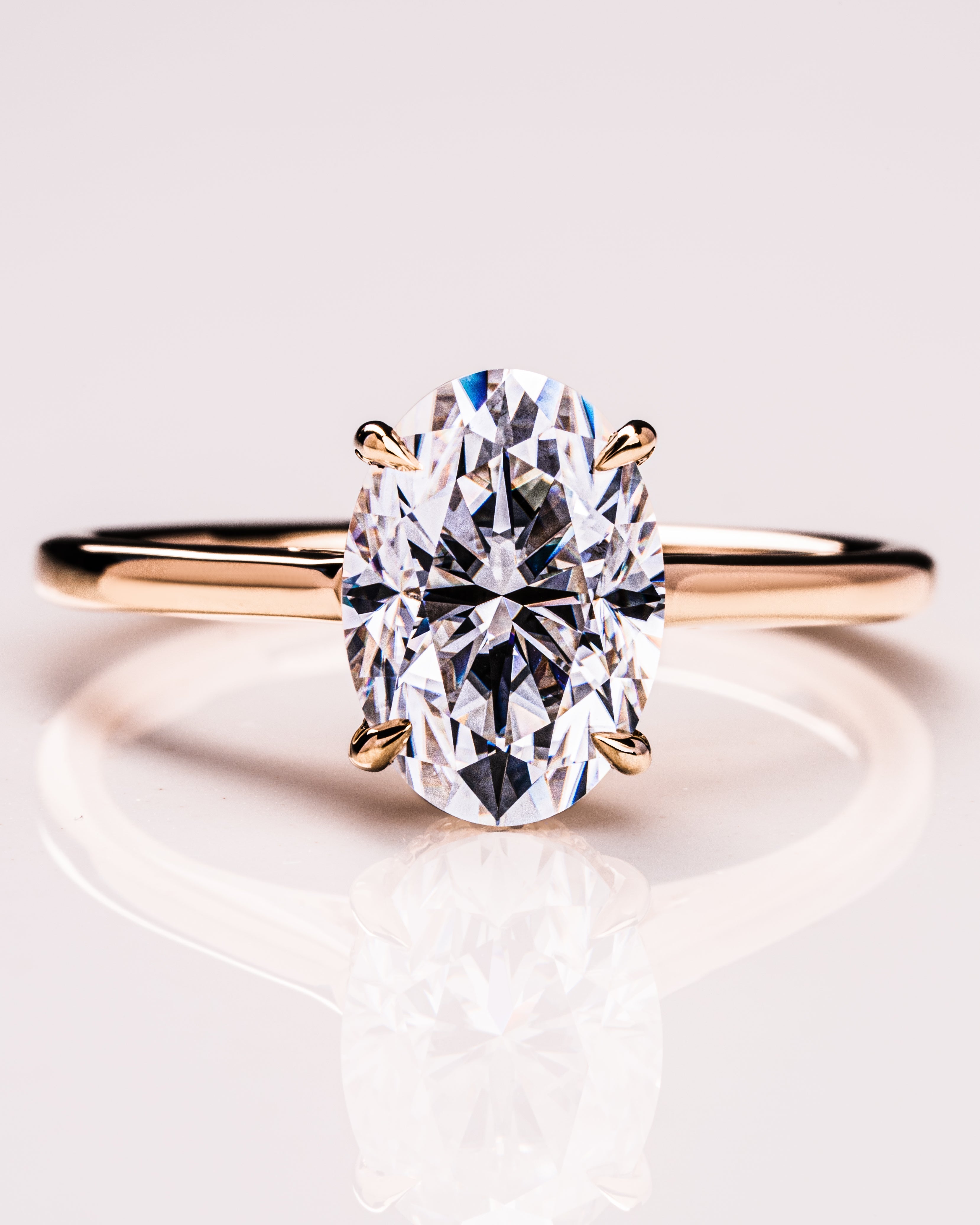 1.72-3.72 CT Oval F/VS1 CVD Diamond Hidden Halo Engagement Ring - Camila Brown