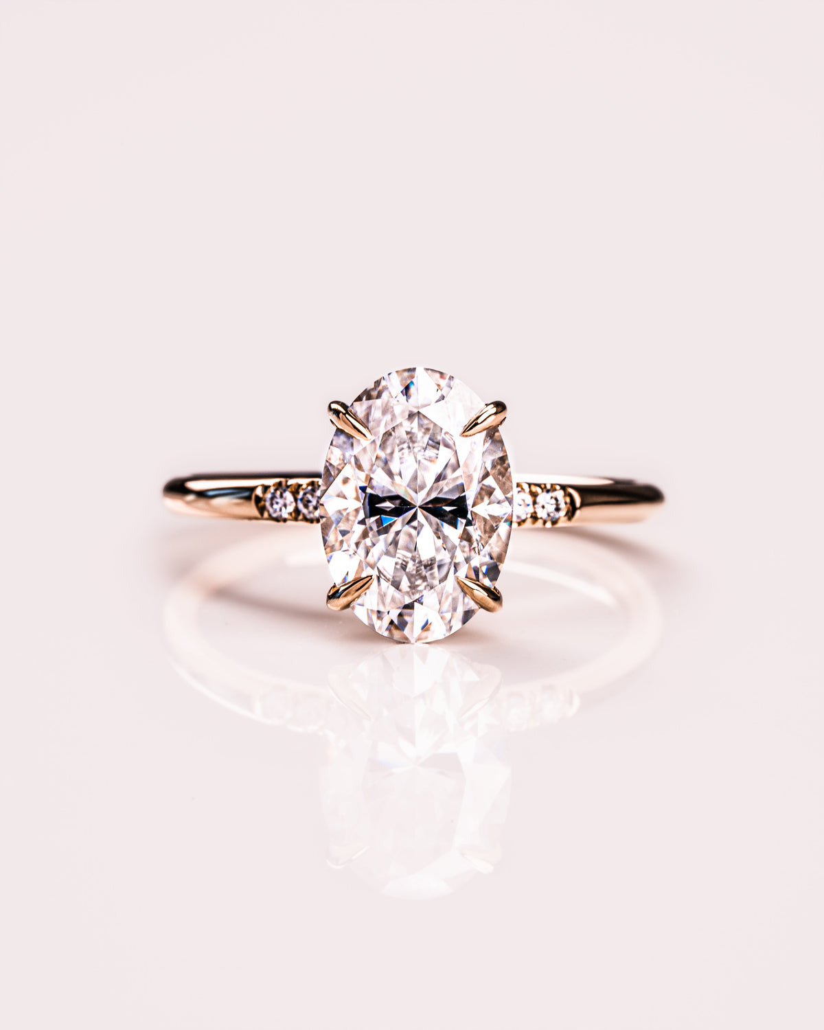 1.72-3.72 CT Oval E/VS1 CVD Diamond Hidden Halo Engagement Ring - Camila Brown