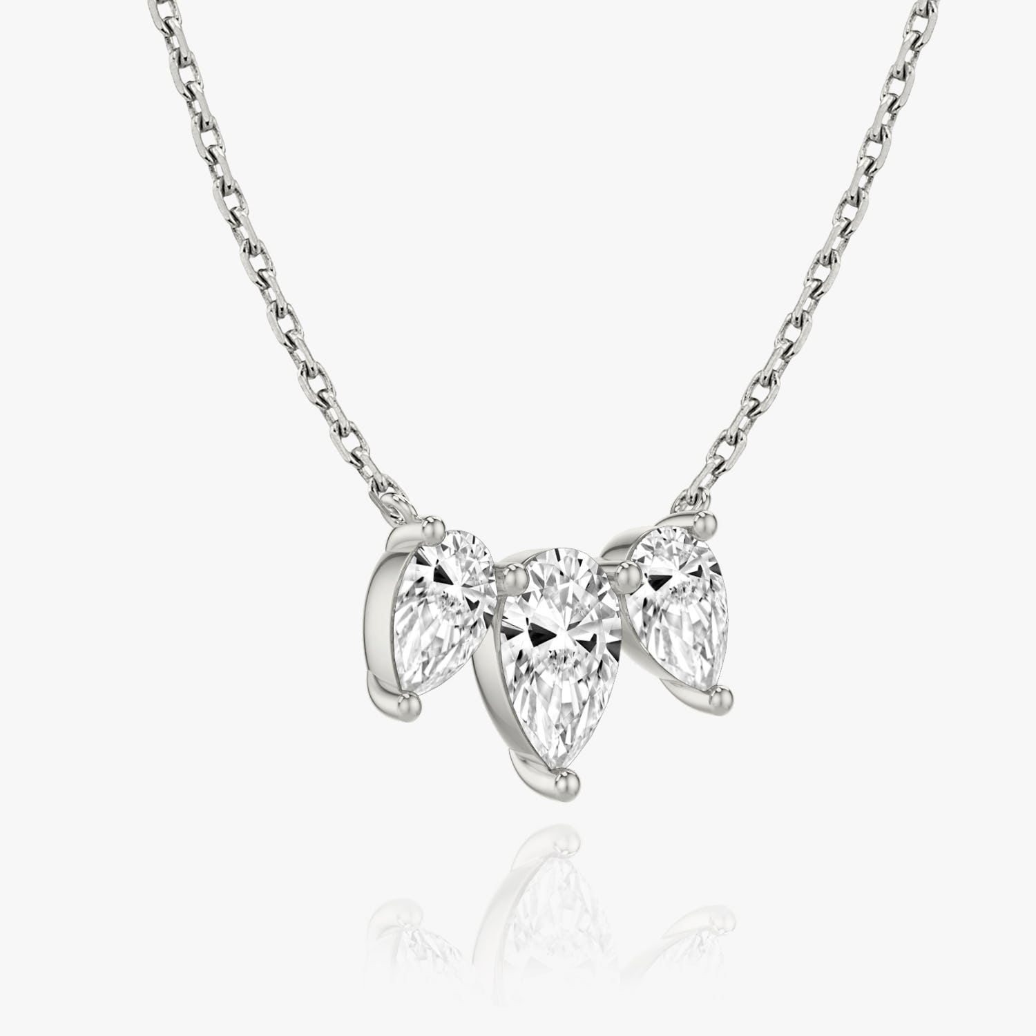 2.0 TCW Pear F/VS Lab Grown Diamond Necklace - Camila Brown