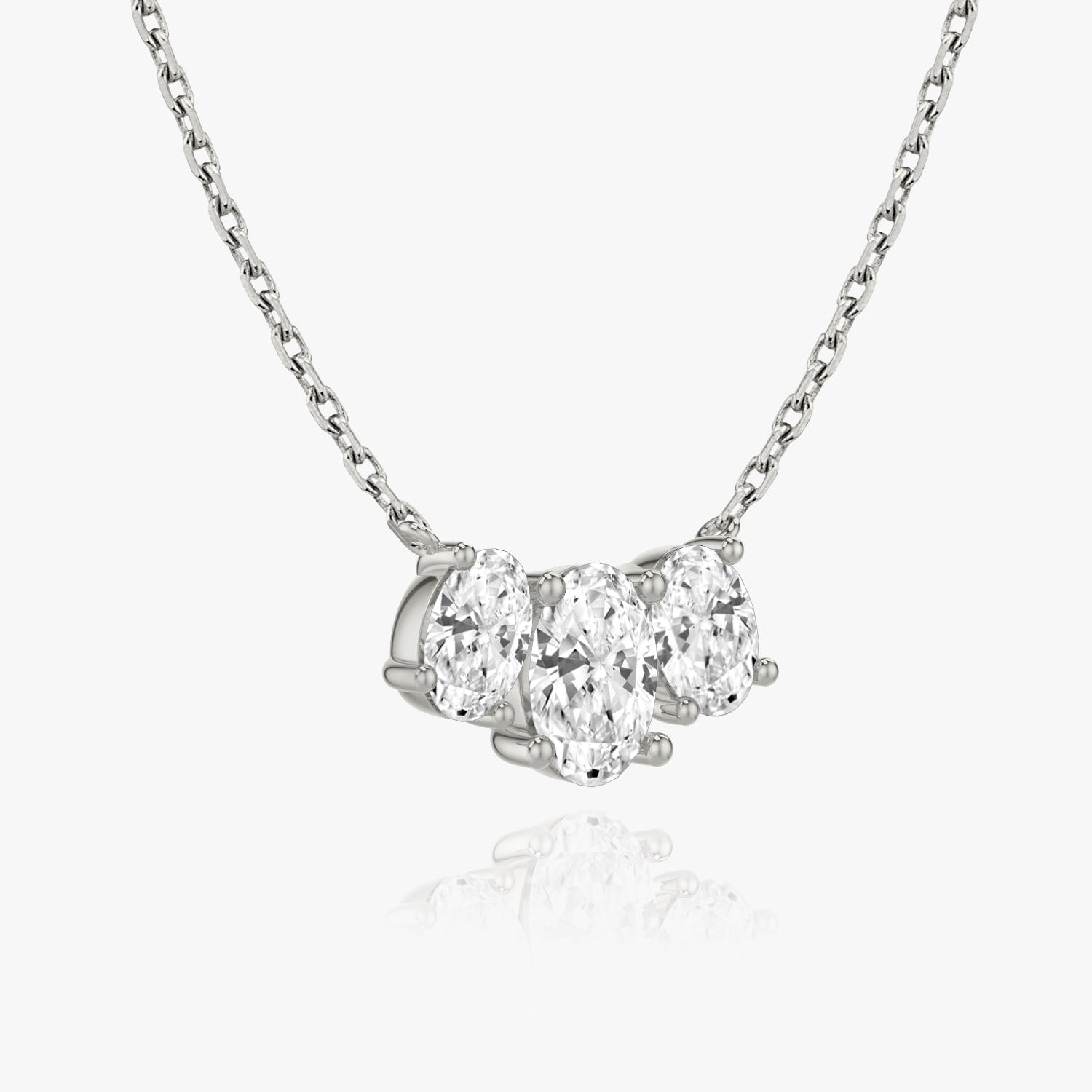 2.0 TCW Oval F/VS Lab Grown Diamond Necklace - Camila Brown