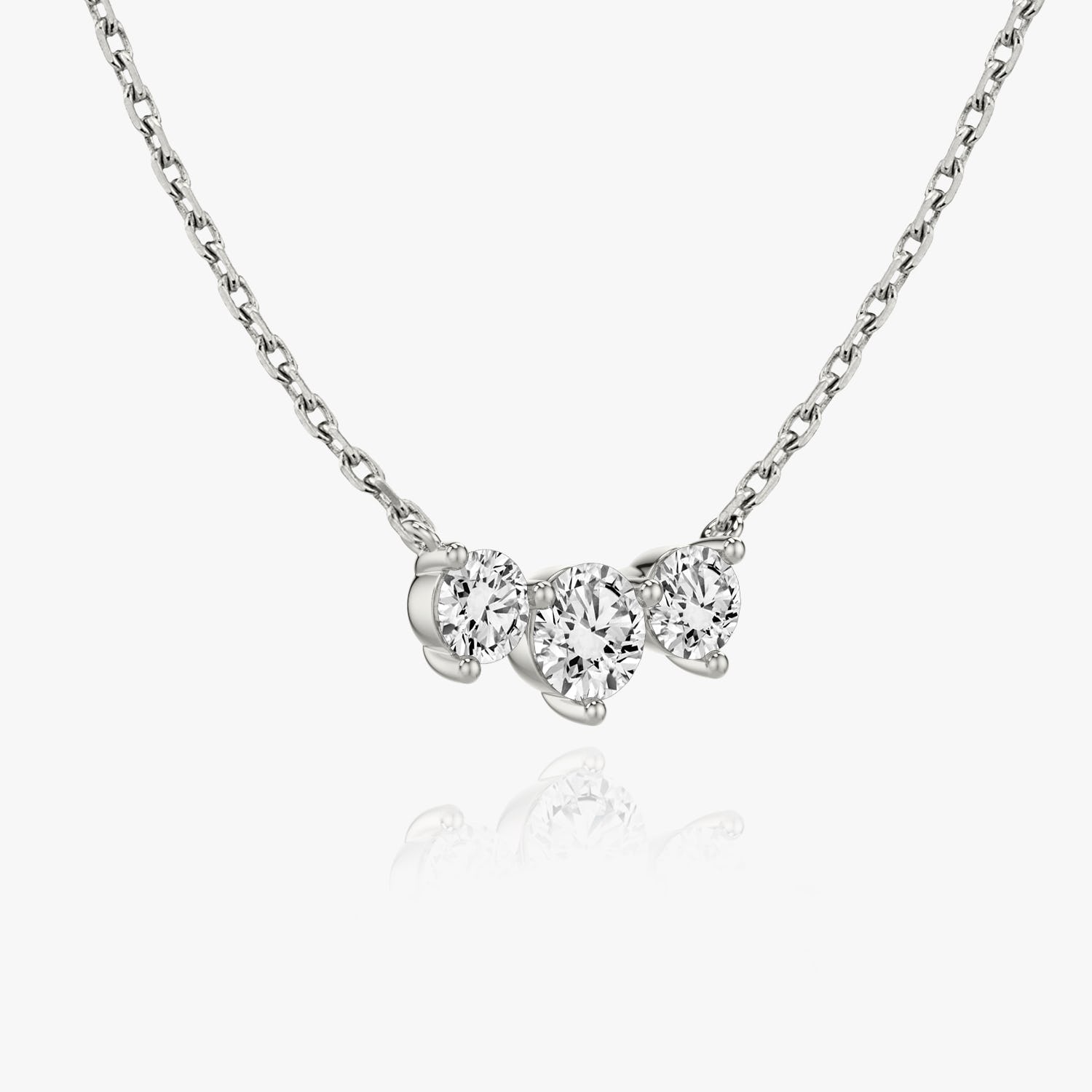 1.0 TCW Round F/VS Lab Grown Diamond Necklace - Camila Brown