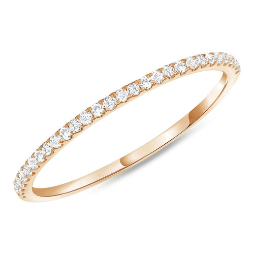 0.11 TCW Round CVD Diamond Minimalist Wedding Band - Camila Brown