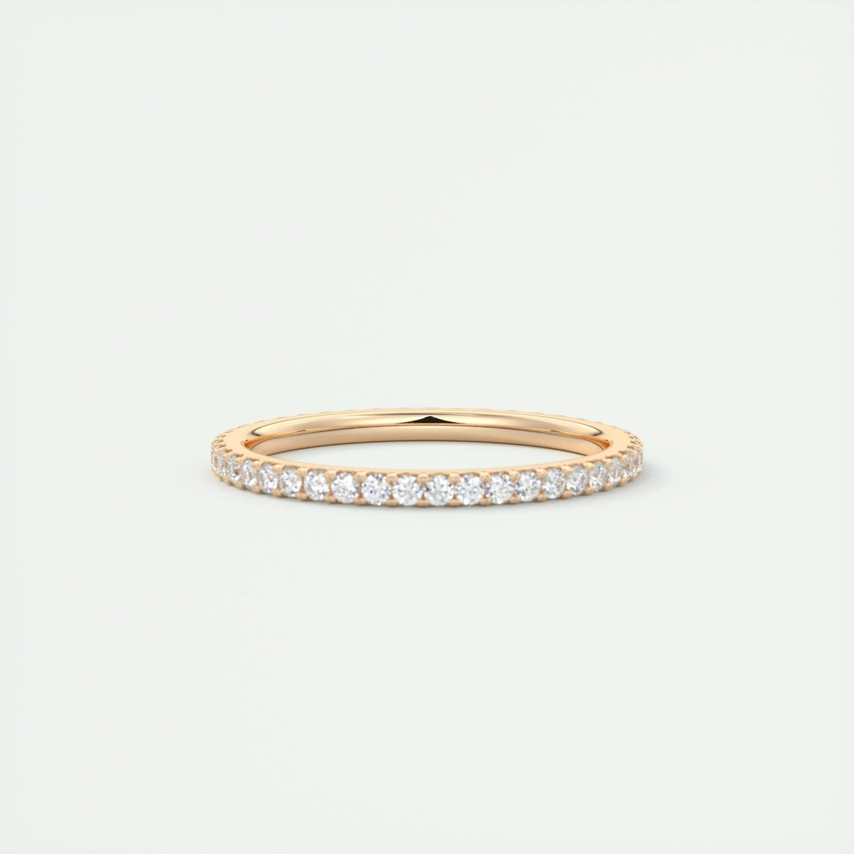 0.36 TCW Round CVD Diamond Full Eternity Wedding Band - Camila Brown