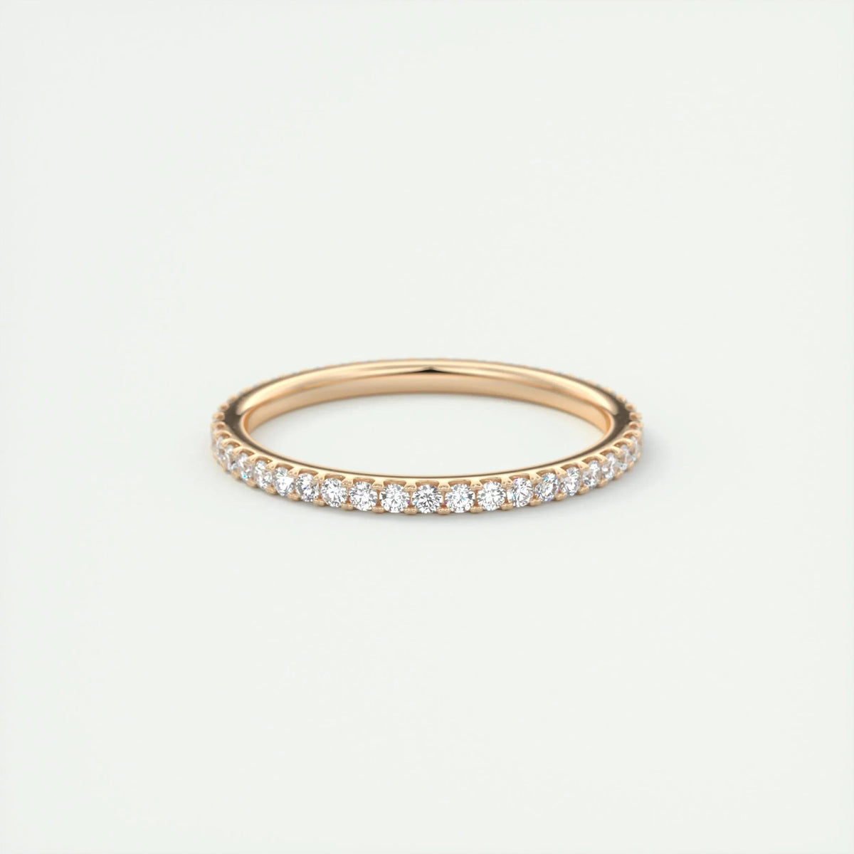 0.36 TCW Round CVD Diamond Full Eternity Wedding Band - Camila Brown