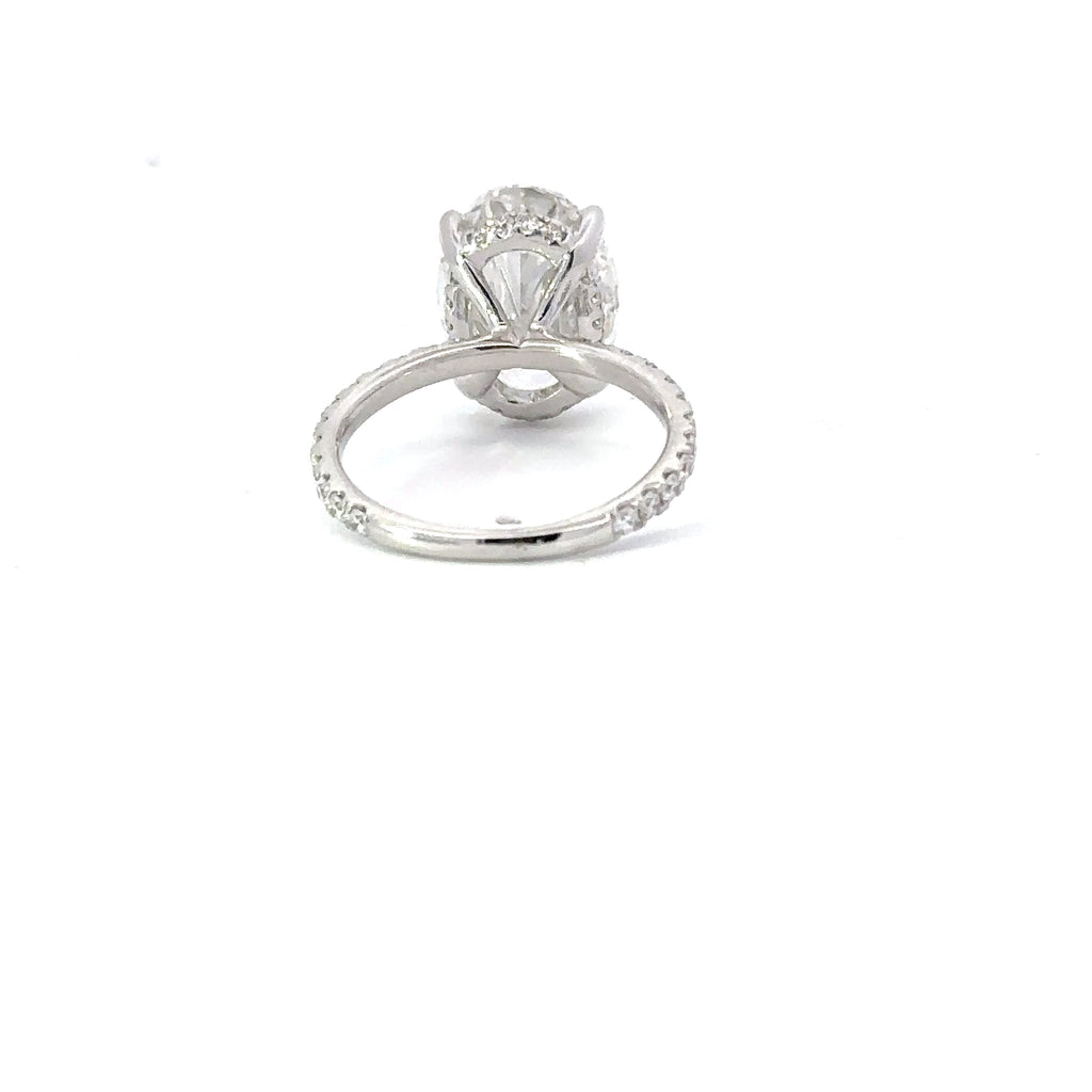 3.62-5.62 CT Oval F/VS1 CVD Diamond Pave Setting Engagement Ring - Camila Brown