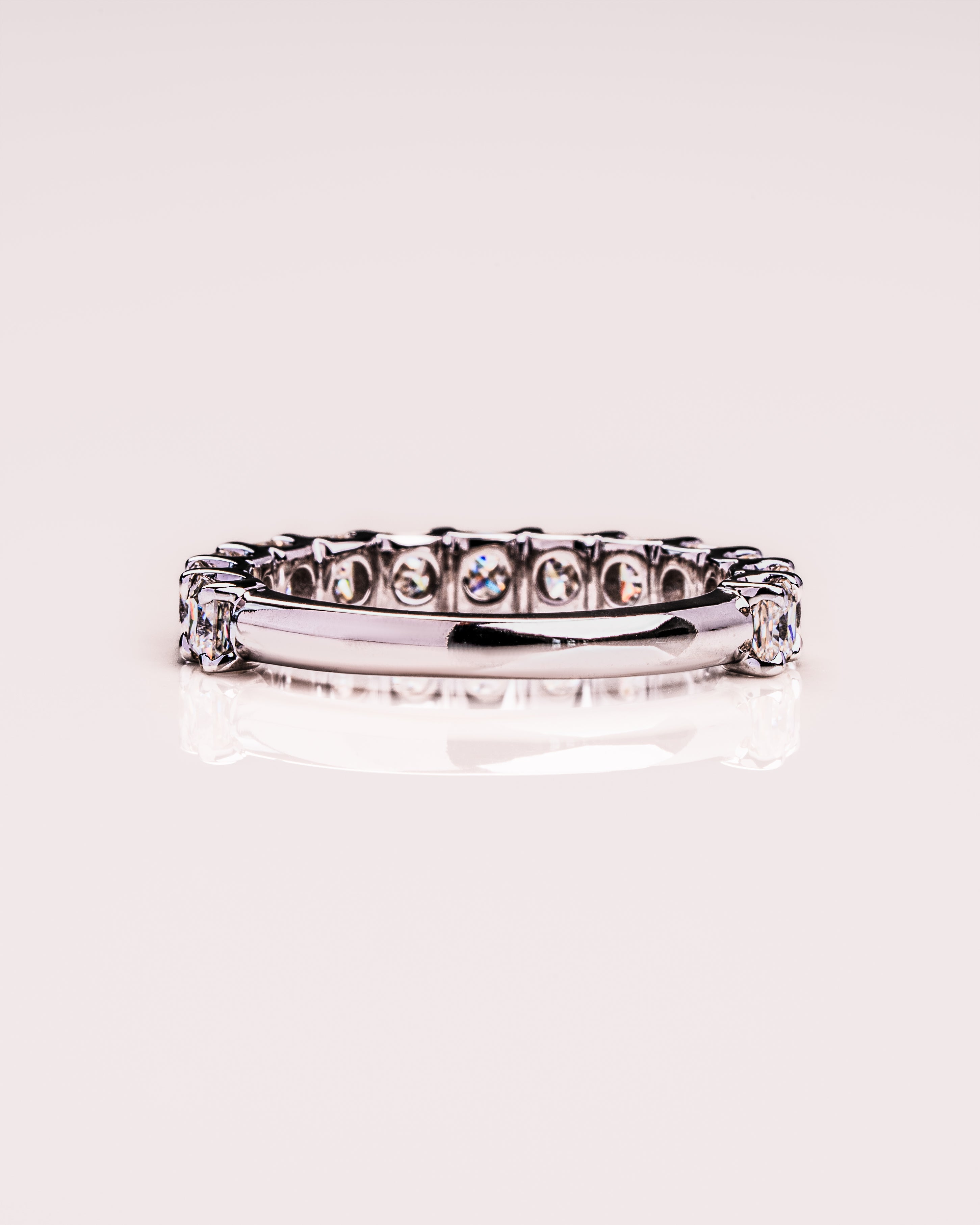2.80 TCW Princess CVD Diamond Half Eternity Wedding Band - Camila Brown