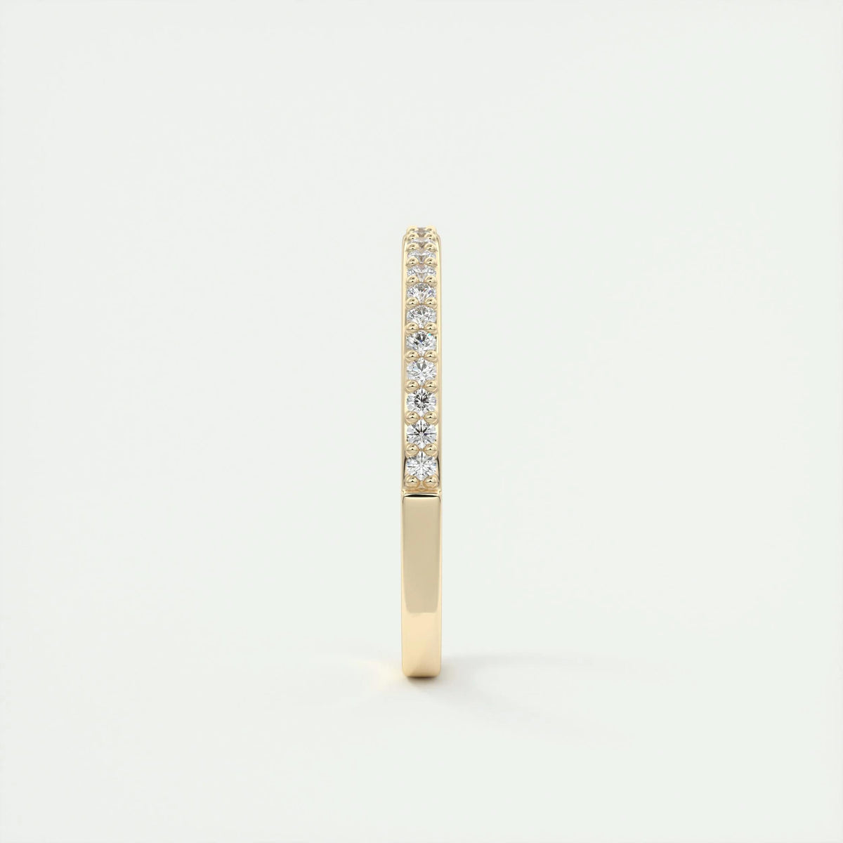 0.18 TCW Round CVD Diamond Half Eternity Wedding Band - Camila Brown