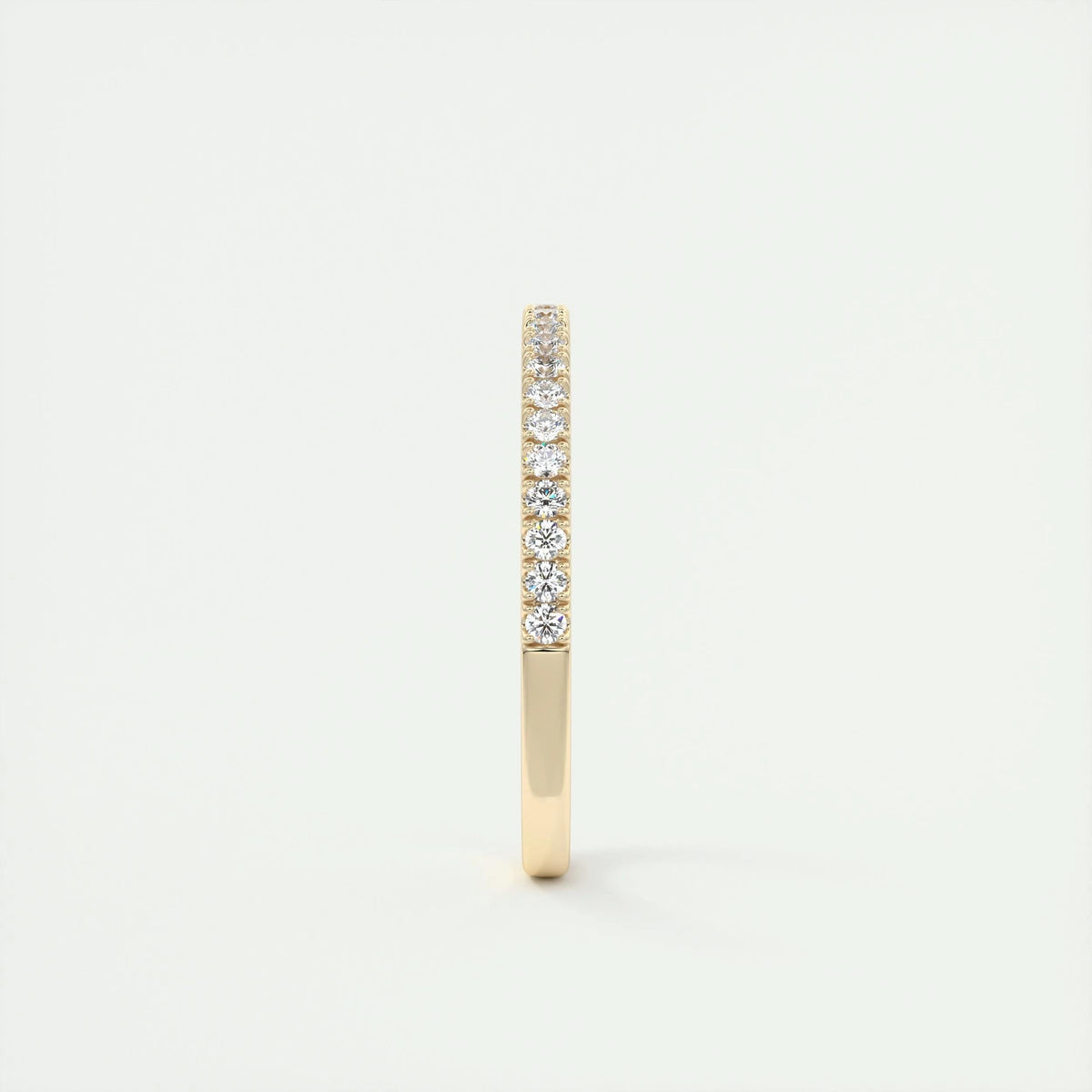 0.18 TCW Round CVD Diamond Half Eternity Wedding Band - Camila Brown