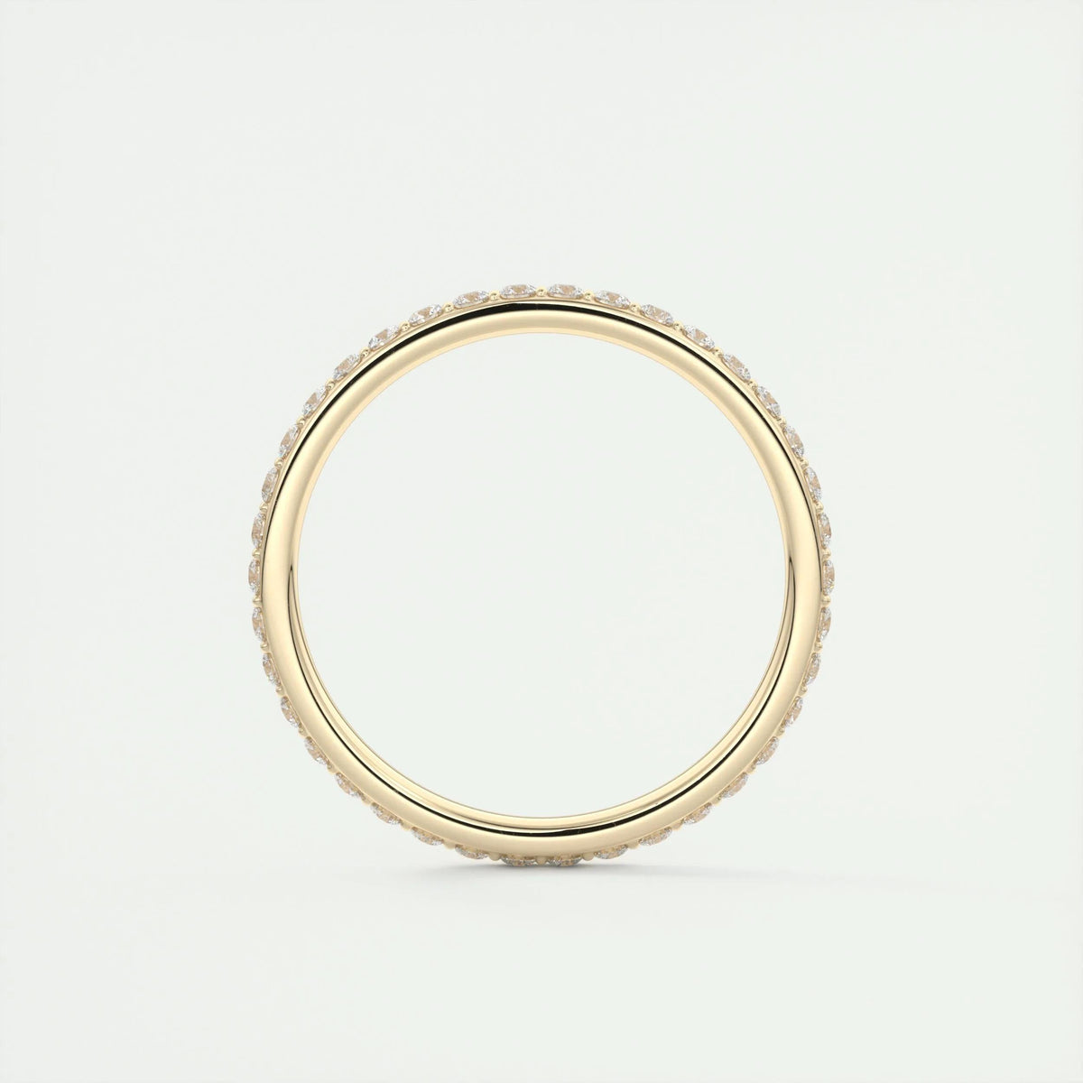 0.74 TCW Round CVD Diamond Full Eternity Wedding Band - Camila Brown