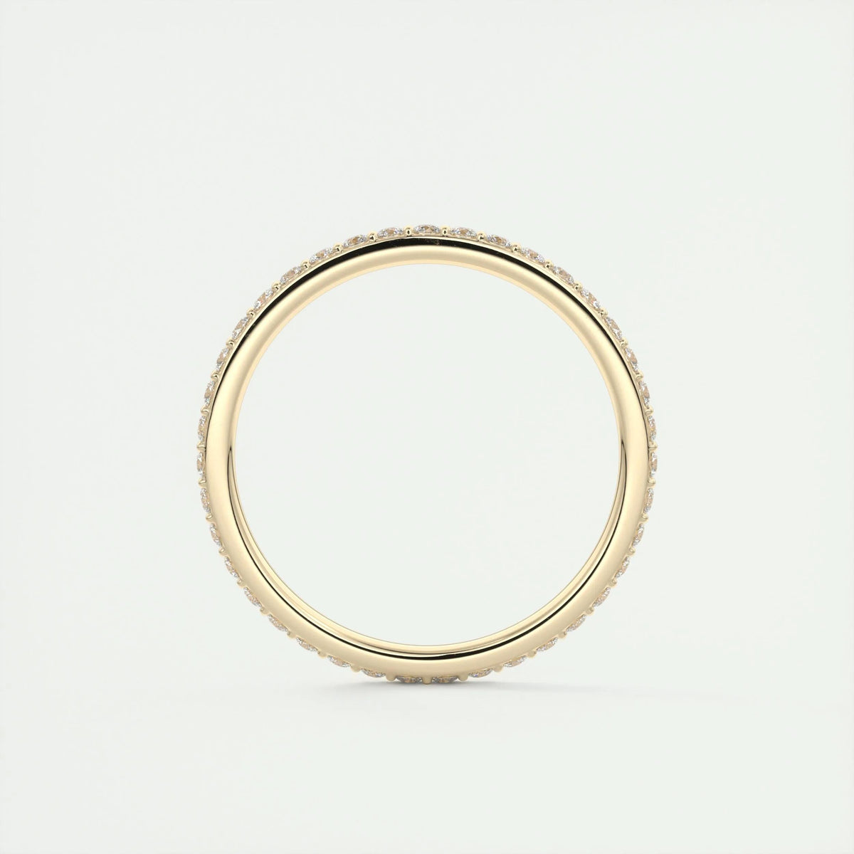 0.37 TCW Round CVD Diamond Full Eternity Wedding Band - Camila Brown