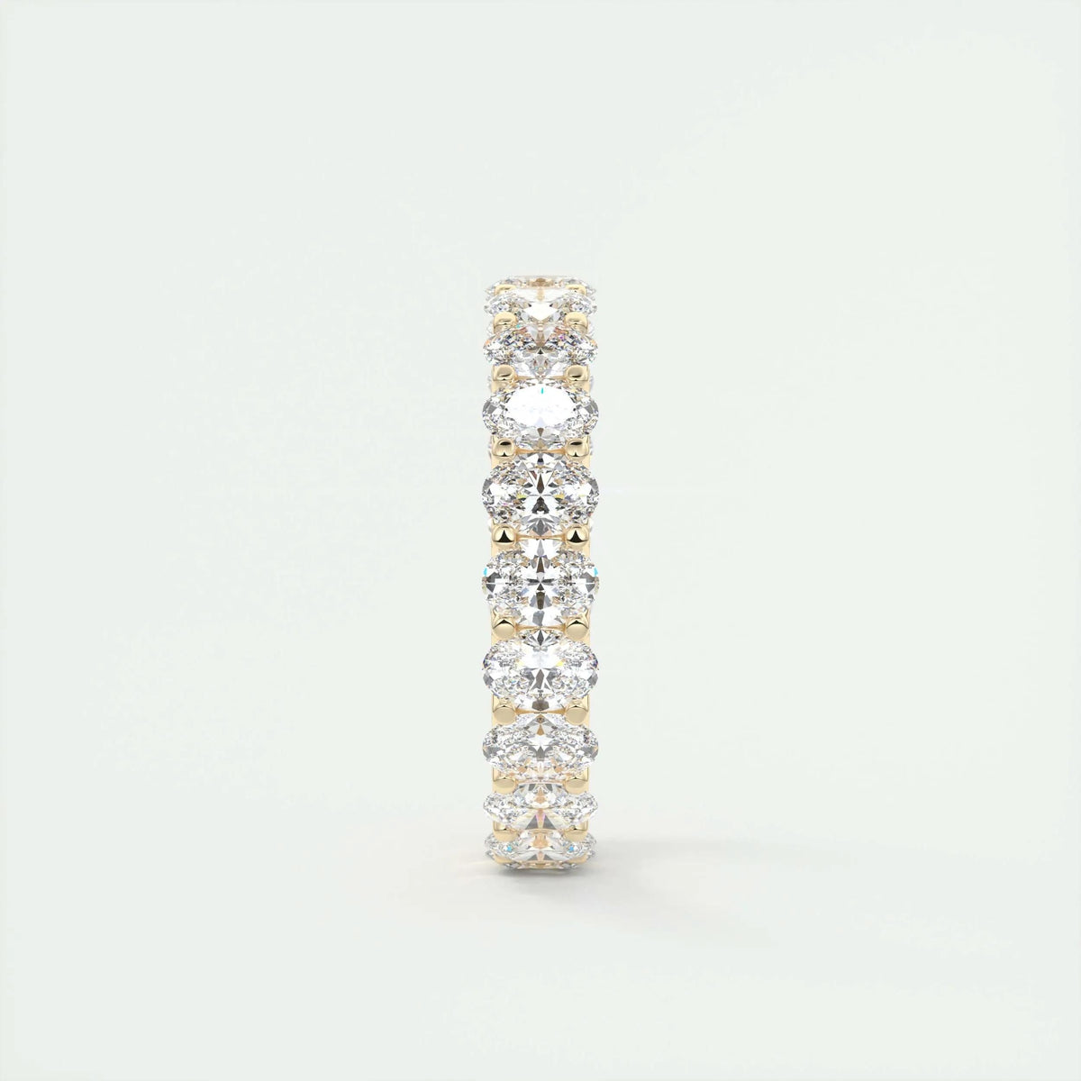 3.15 TCW Oval CVD Diamond Full Eternity Wedding Band - Camila Brown