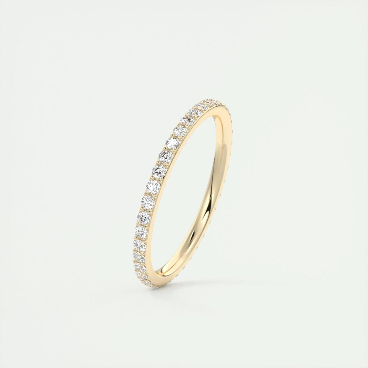 0.37 TCW Round CVD Diamond Full Eternity Wedding Band - Camila Brown