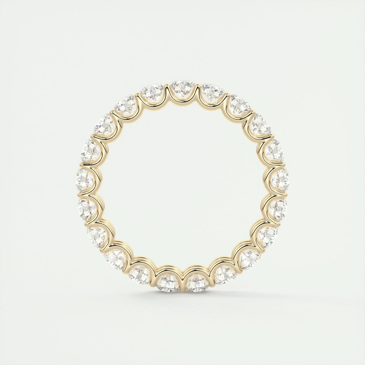 2.1 TCW Round CVD Diamond Full Eternity Wedding Band - Camila Brown