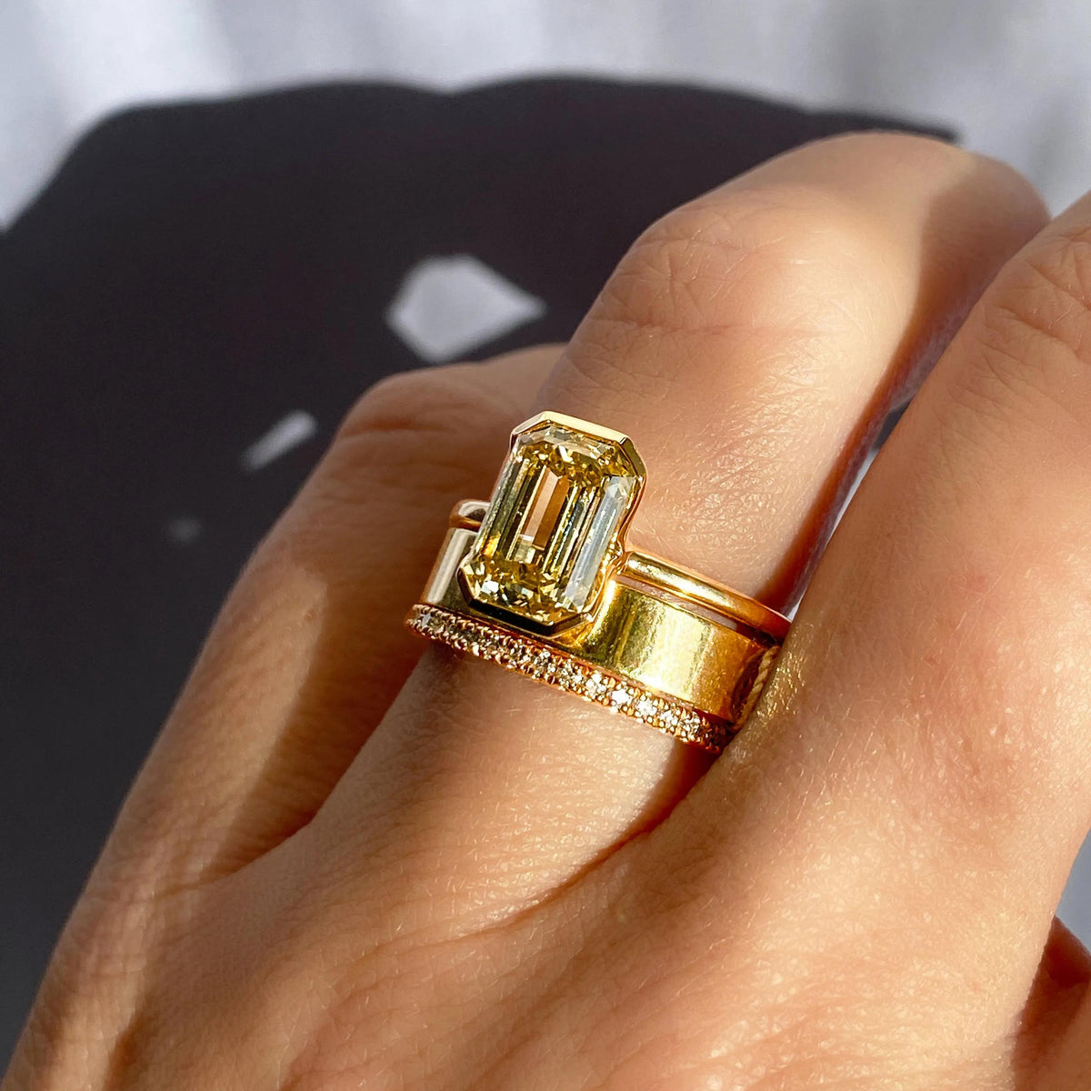 0.74 TCW Round CVD Diamond Full Eternity Wedding Band - Camila Brown