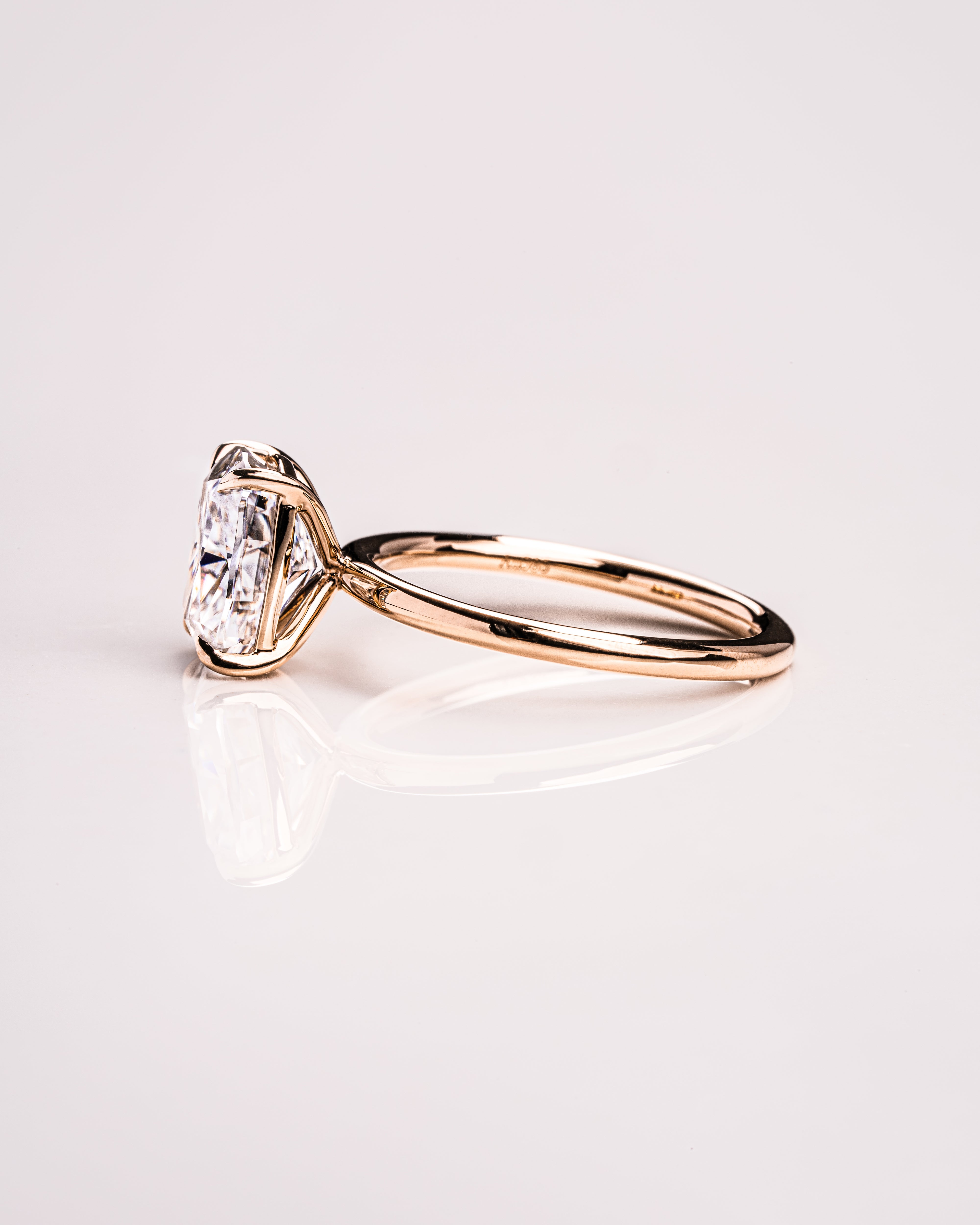 1.15 - 3.15 CT Cushion E/VS1 CVD Diamond Solitaire Engagement Ring - Camila Brown