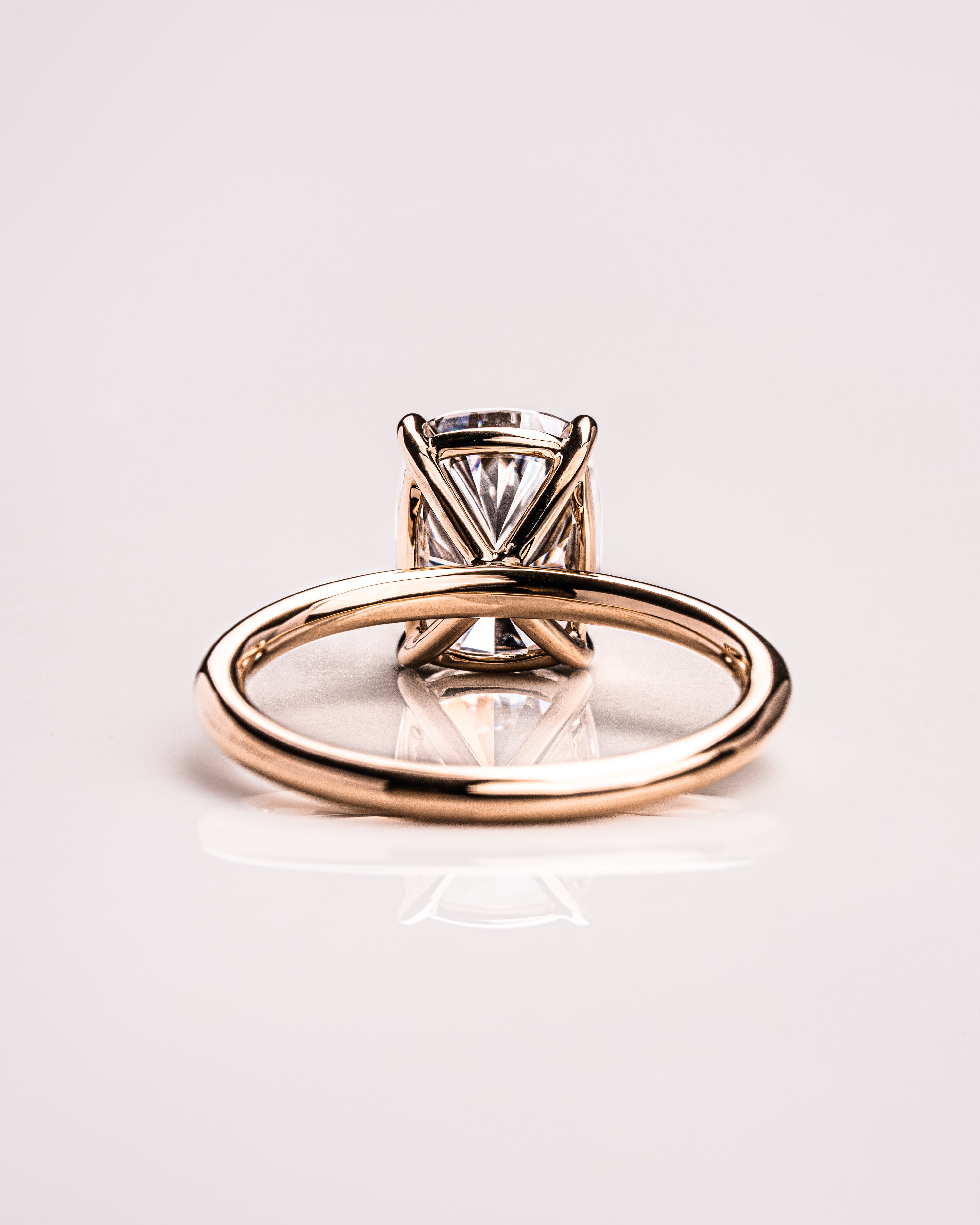 1.15 - 3.15 CT Cushion E/VS1 CVD Diamond Solitaire Engagement Ring - Camila Brown