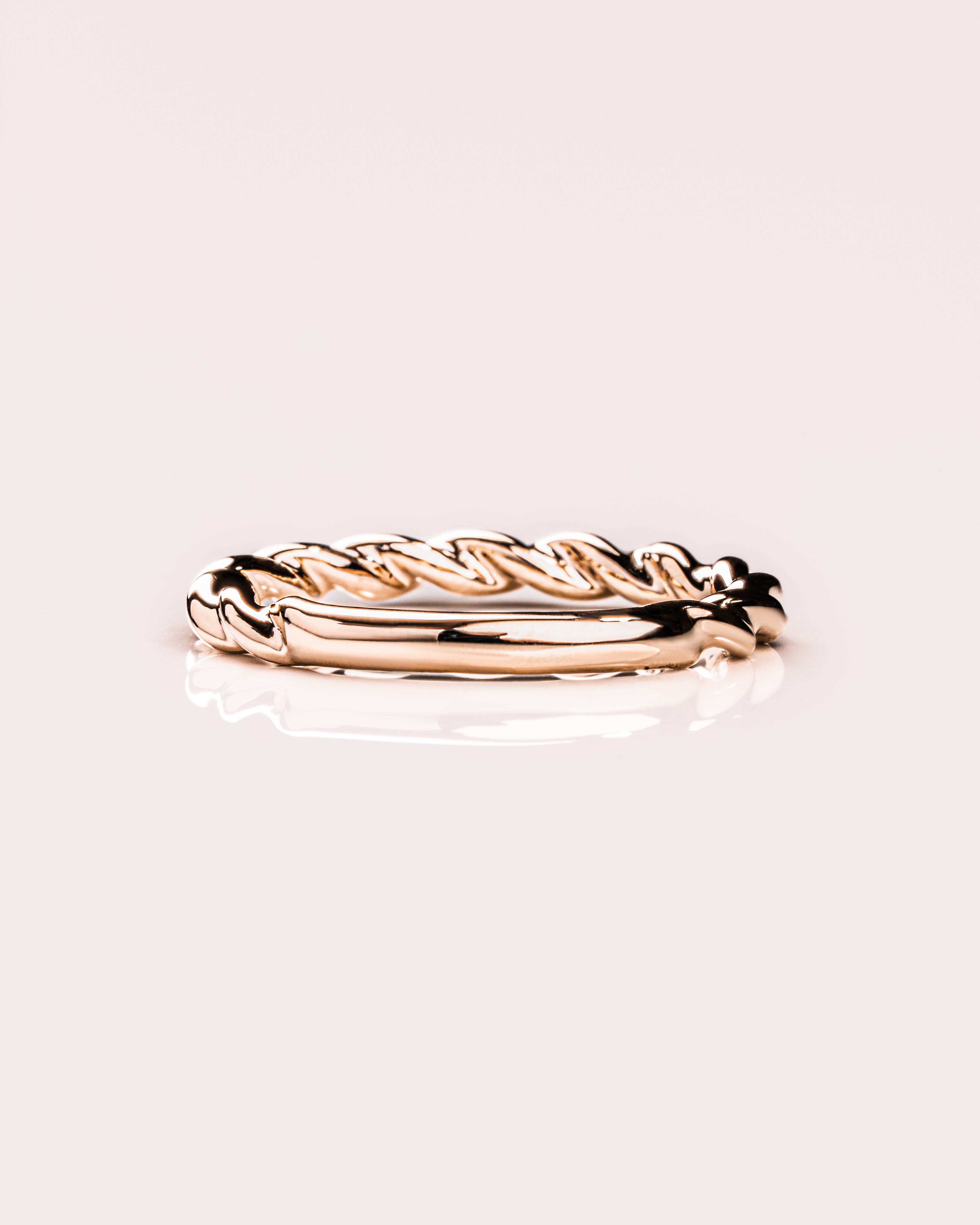Plain Twisted Stacking Wedding Band - Camila Brown