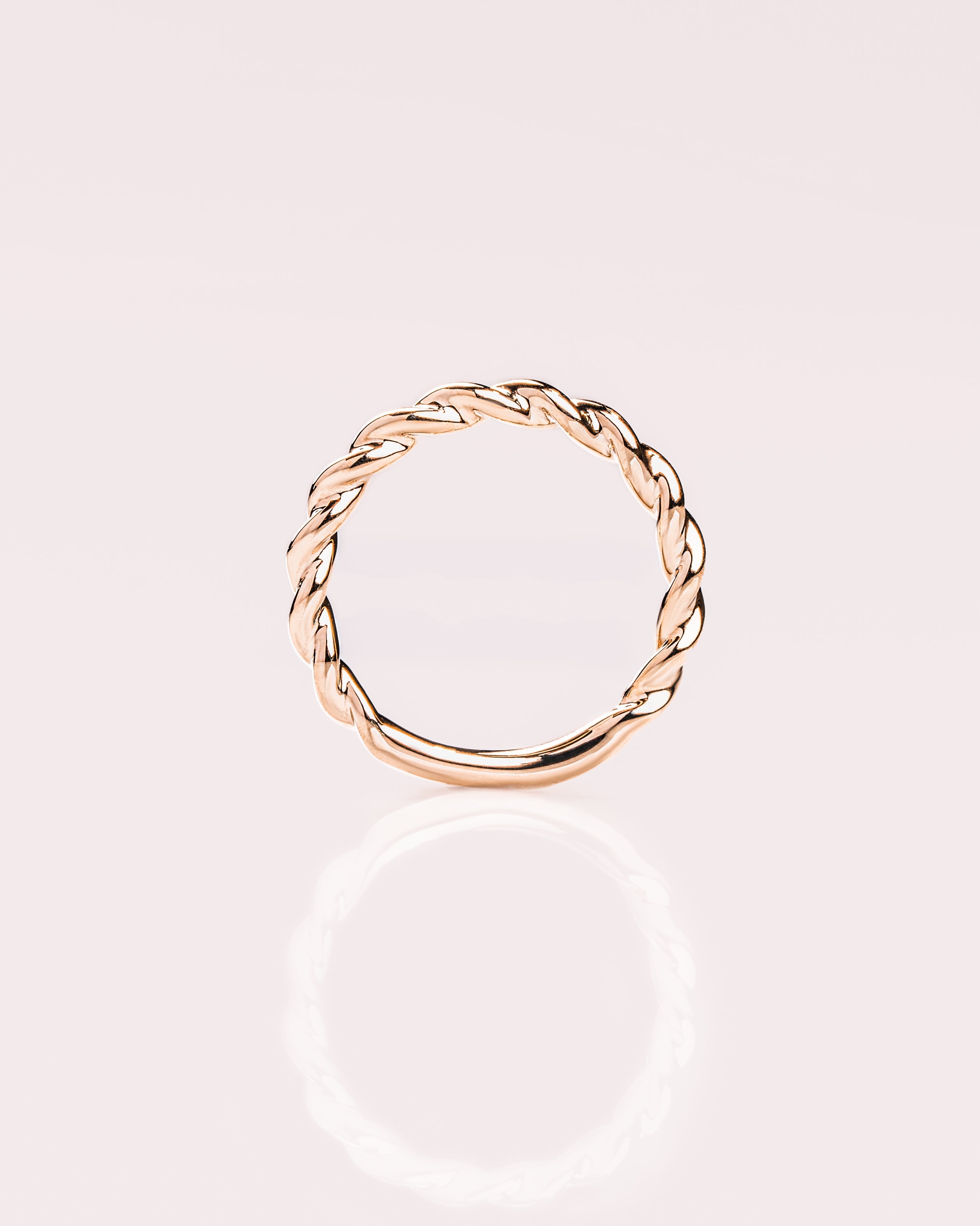 Plain Twisted Stacking Wedding Band - Camila Brown