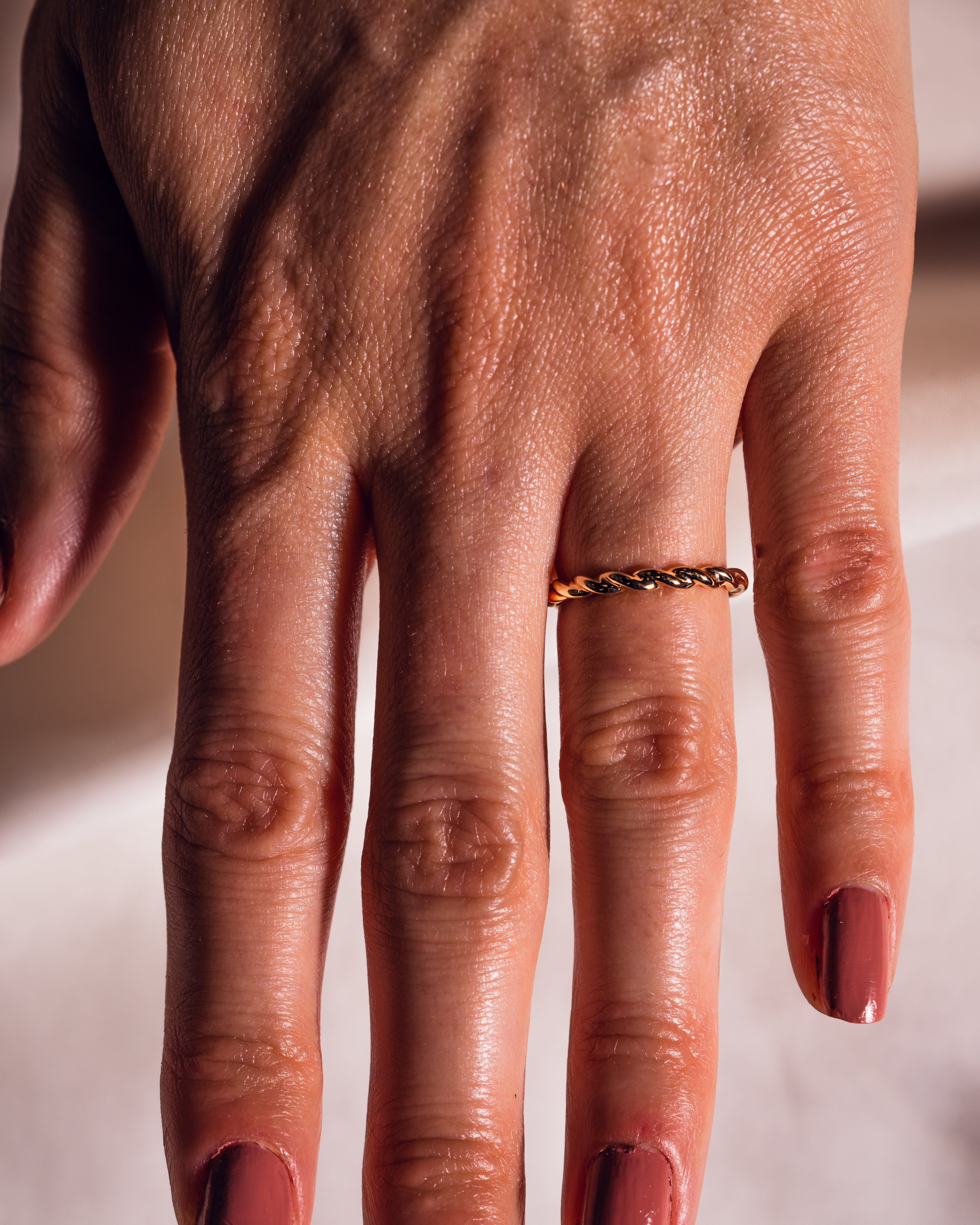 Plain Twisted Stacking Wedding Band - Camila Brown