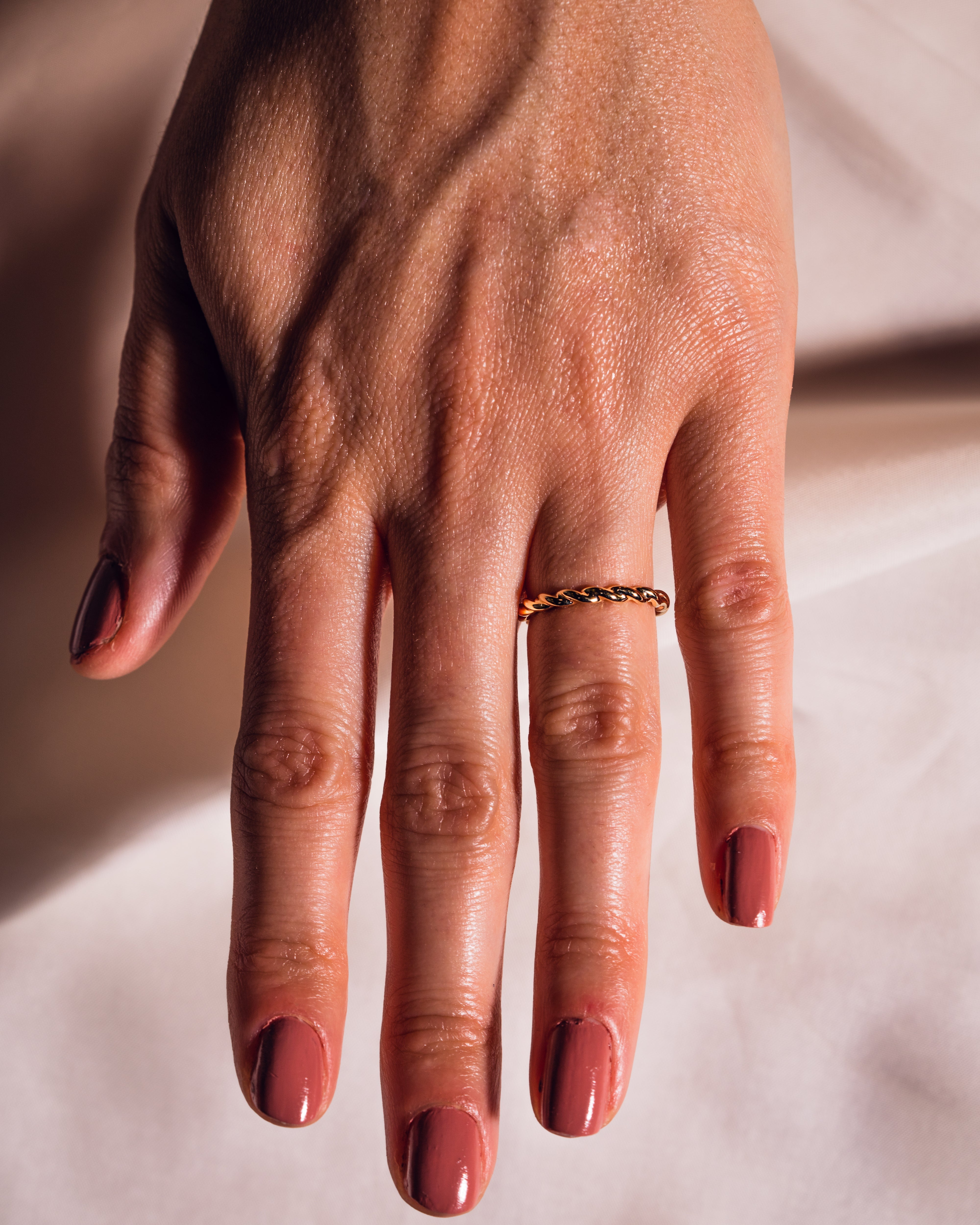 Plain Twisted Stacking Wedding Band - Camila Brown