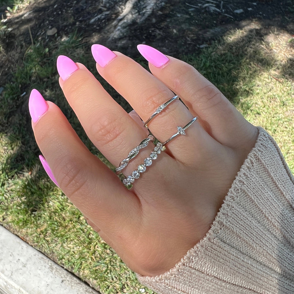 0.75 TCW Round CVD Diamond Full Eternity Wedding Band - Camila Brown