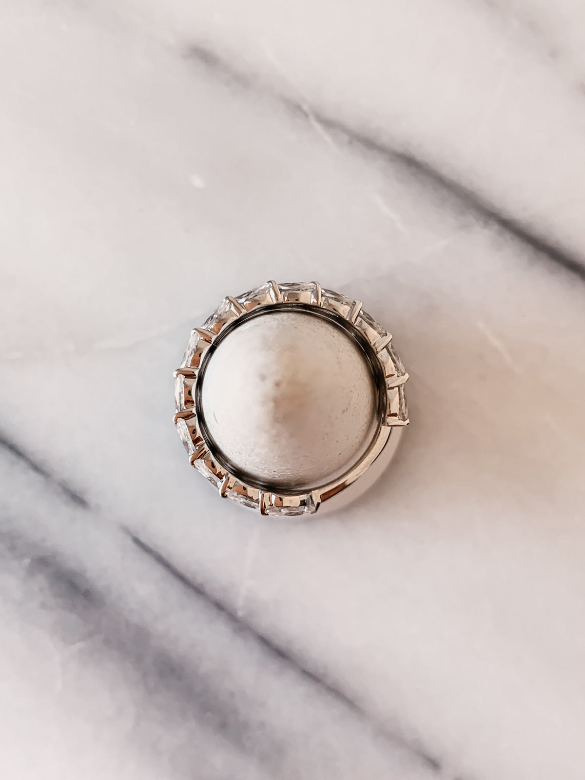 7.50 TCW Marquise CVD Diamond Double Row Wedding Band - Camila Brown