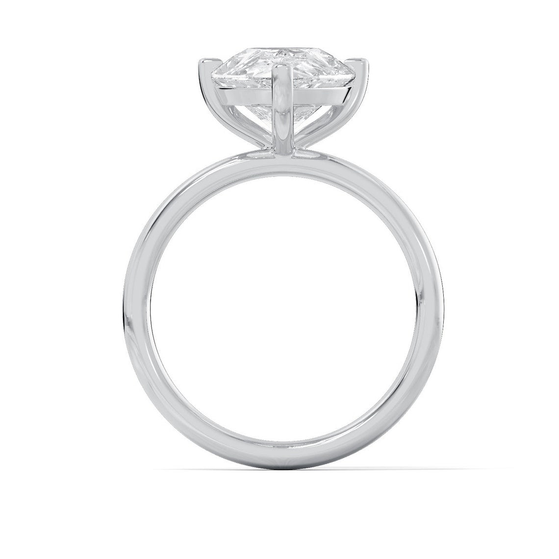 2.0 CT-4.0 CT Pear CVD Diamond Solitaire Engagement Ring - Camila Brown